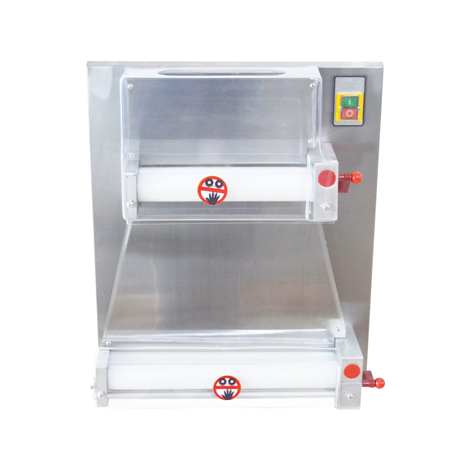 Commercial Electric Pizza Dough Roller Sheeter Machine - 15.7 Inch Stainless Steel Pastry Press with 370W Motor | Perfect for Pizzerias, Bakeries & Home Pizza Making