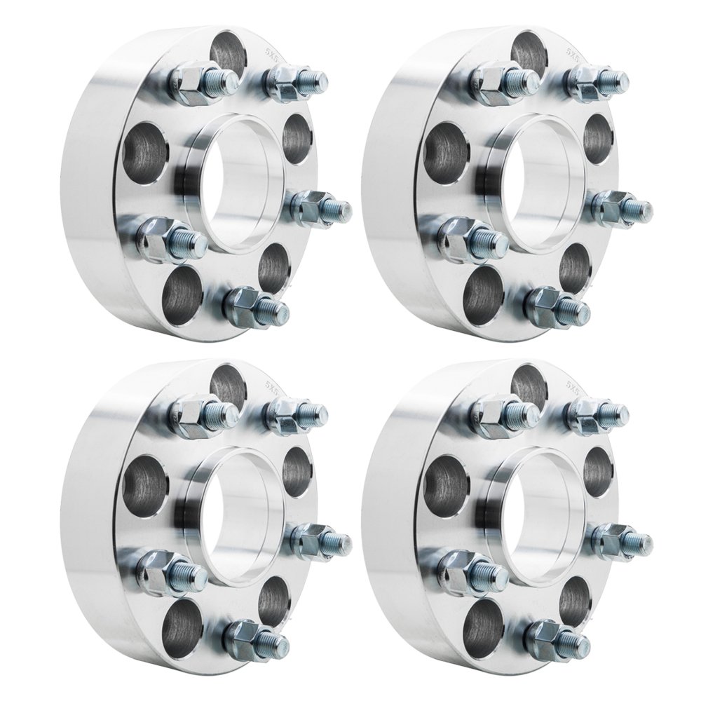 AutoForever 4pcs 1.5 Inch Hub Centric Wheel Spacers Adapters 5x5 5x127 Bolt Pattern with 1/2