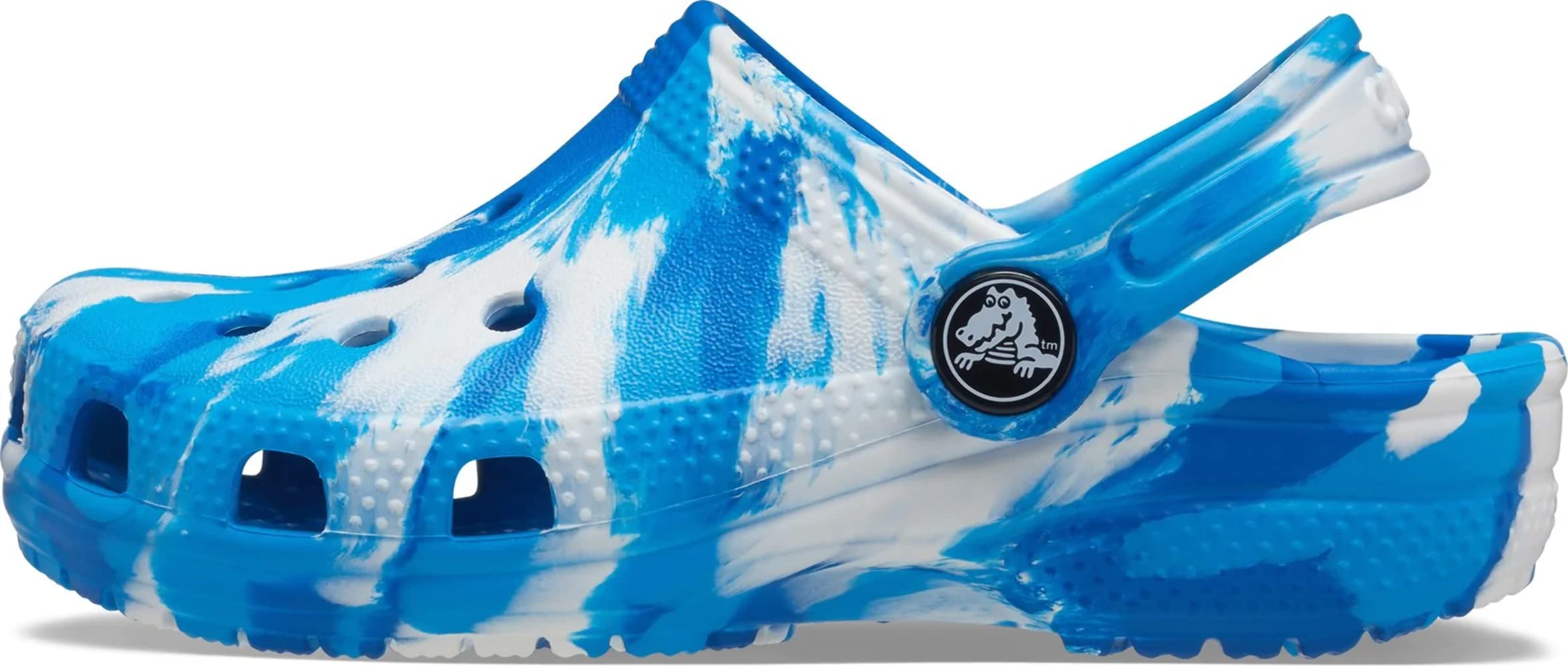 Crocs Unisex Kids' Classic Marbled Tie Dye Clogs | Comfortable Water Shoes for Boys & Girls | Perfect for Beach, Pool & Outdoor Play