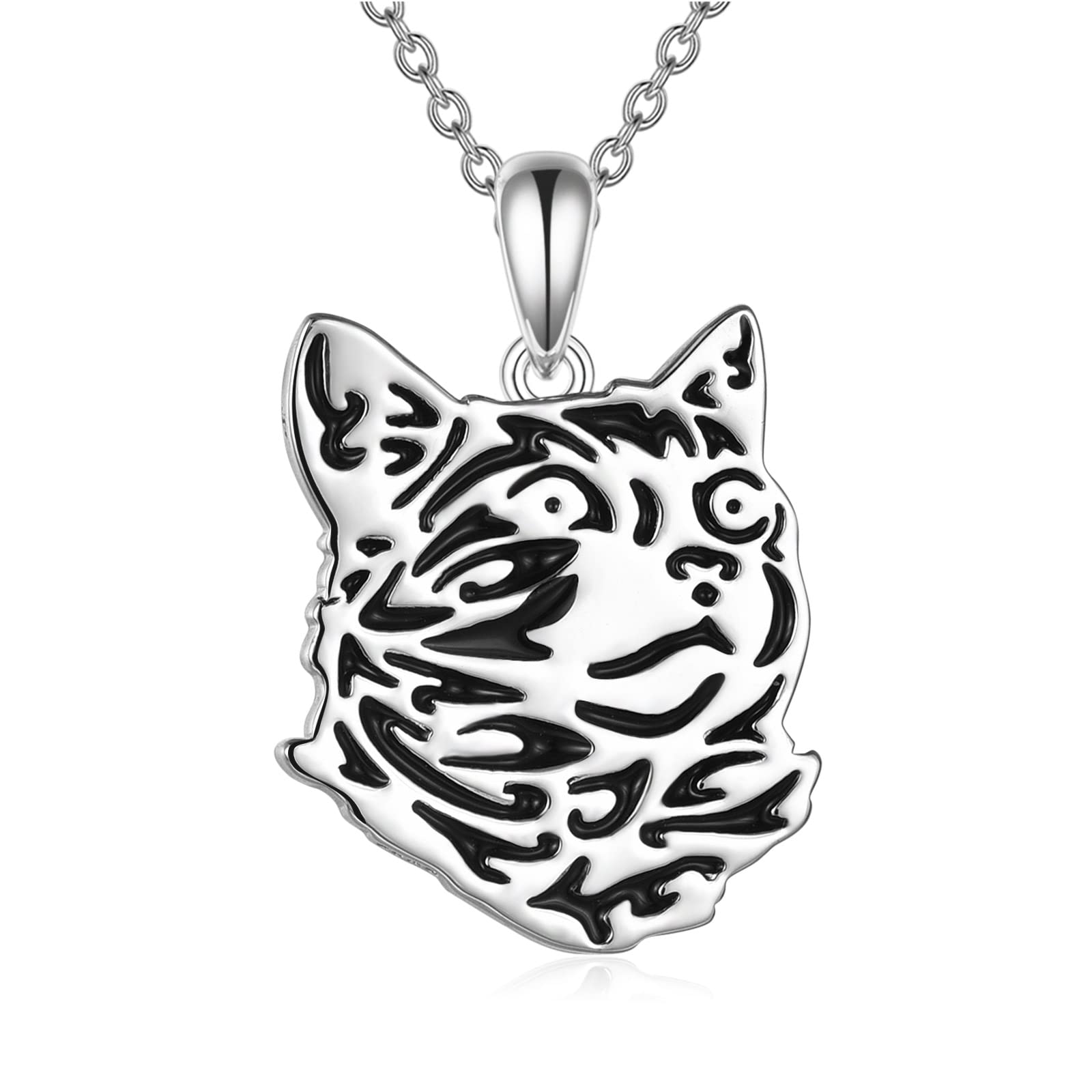 YAFEINI 925 Sterling Silver Cat Necklace - Elegant Cat Jewelry Gift for Women & Girls | Perfect for Birthdays, Anniversaries & Cat Lovers