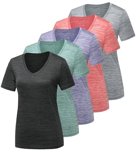 5 Pack Dark Grey, Light Grey, Watermelon Red, Purple, Pine Green