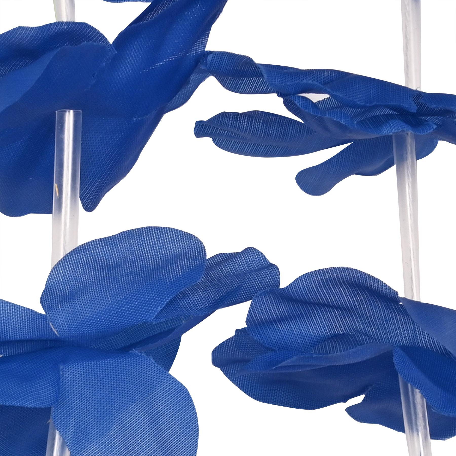 12 Pack Beistle Luau Party Blue Hawaiian Lei - Tropical Themed Necklaces for Hawaiian Luau, Beach Party, Summer Festival & Costume Accessories