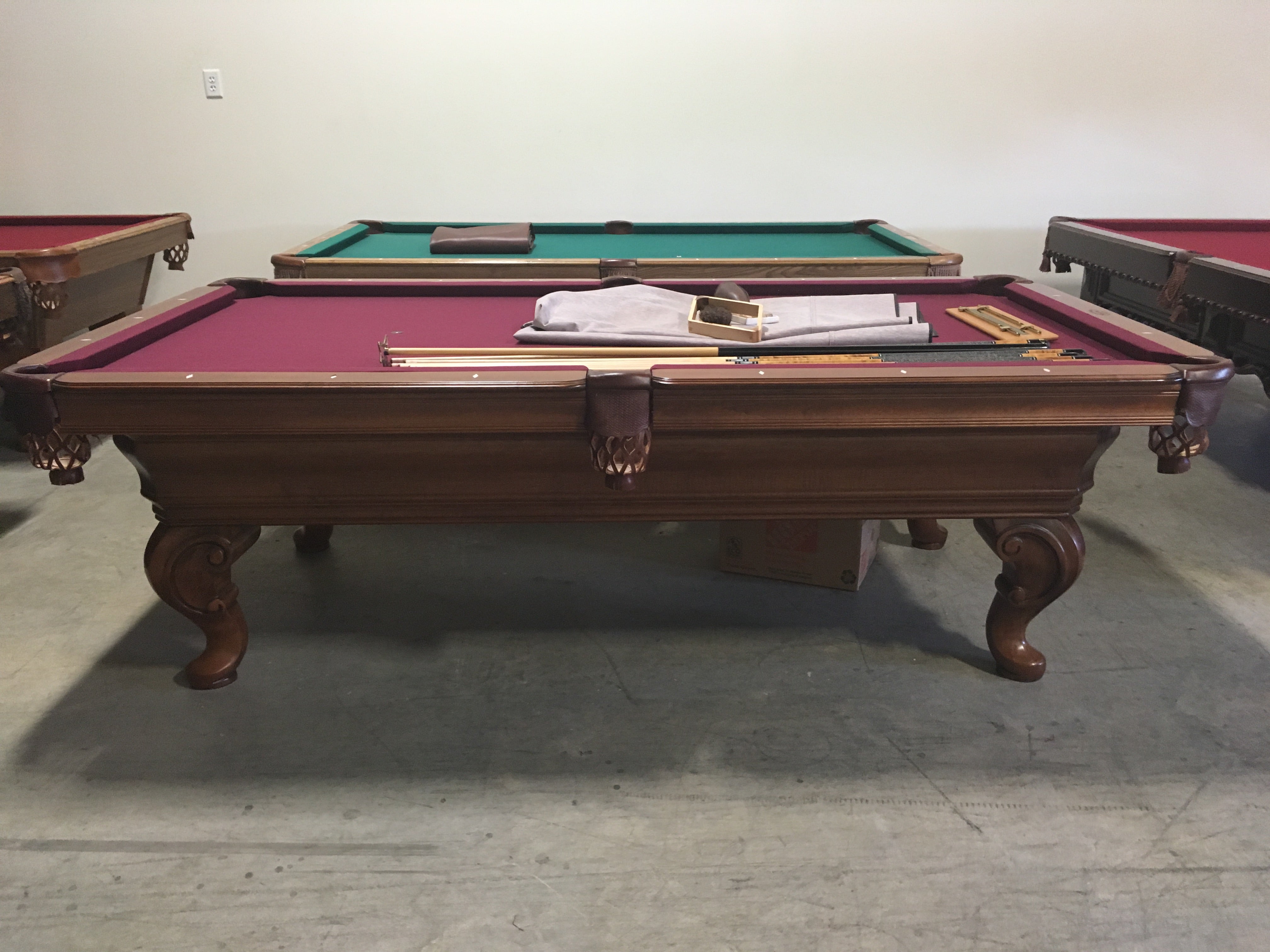 Olhausen Seville Pool Table - Professional 8-Foot Billiard Table for Home Game Room, Bar & Entertainment | Perfect for Family Fun & Competitive Play