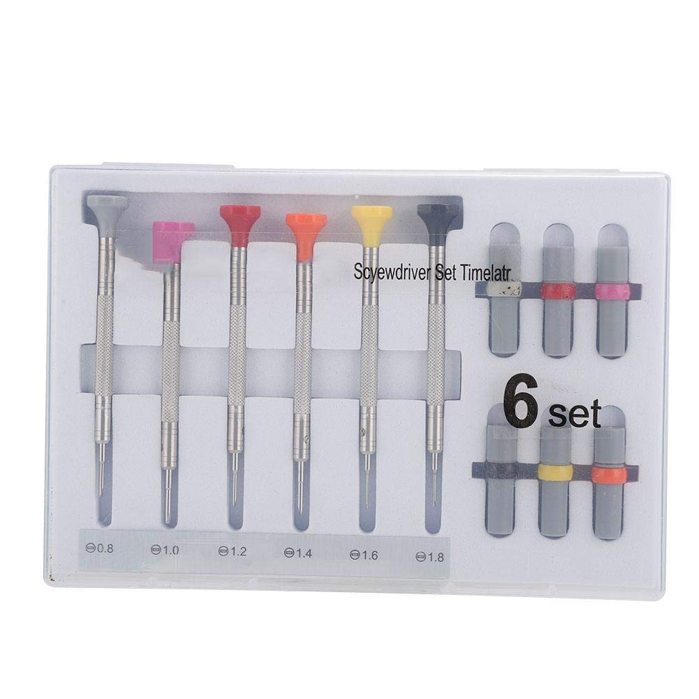 6-Piece High Precision Watch Screwdriver Set - Professional Jewelry & Watch Repair Tools - Portable Watchmaker Kit for Watch Repair, Maintenance & DIY Projects