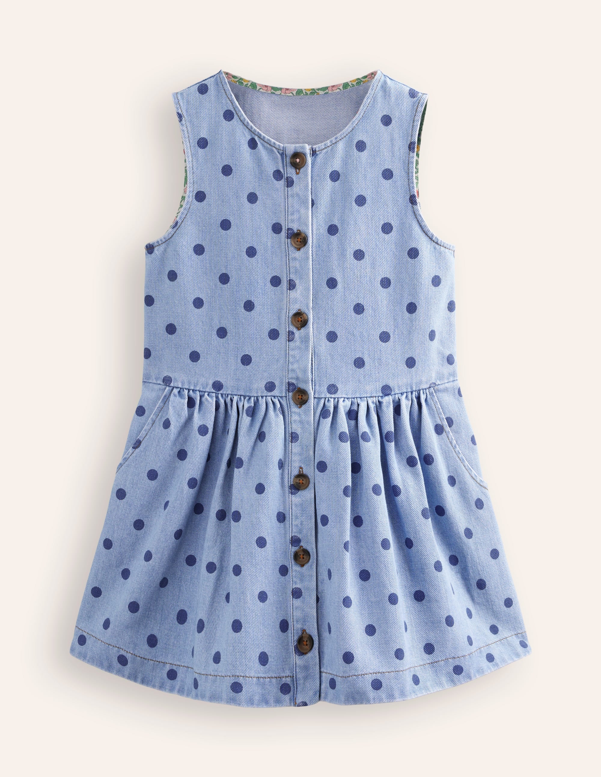 Vintage Denim Button Through Pinafore Dress - Mid-Length A-Line Jumper for Women - Perfect for Casual Outings, Layering, and Retro Fashion Styles