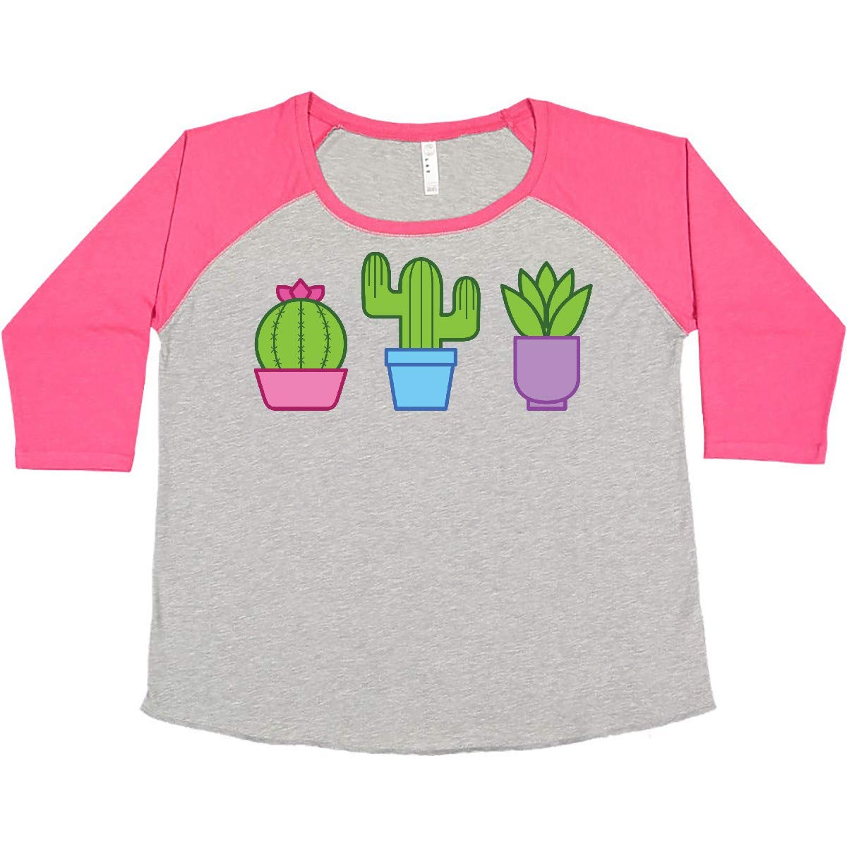 Inktastic Cactus and Plants Women's Plus Size T-Shirt | Comfortable Graphic Tee for Casual Wear, Gardening & Outdoor Activities