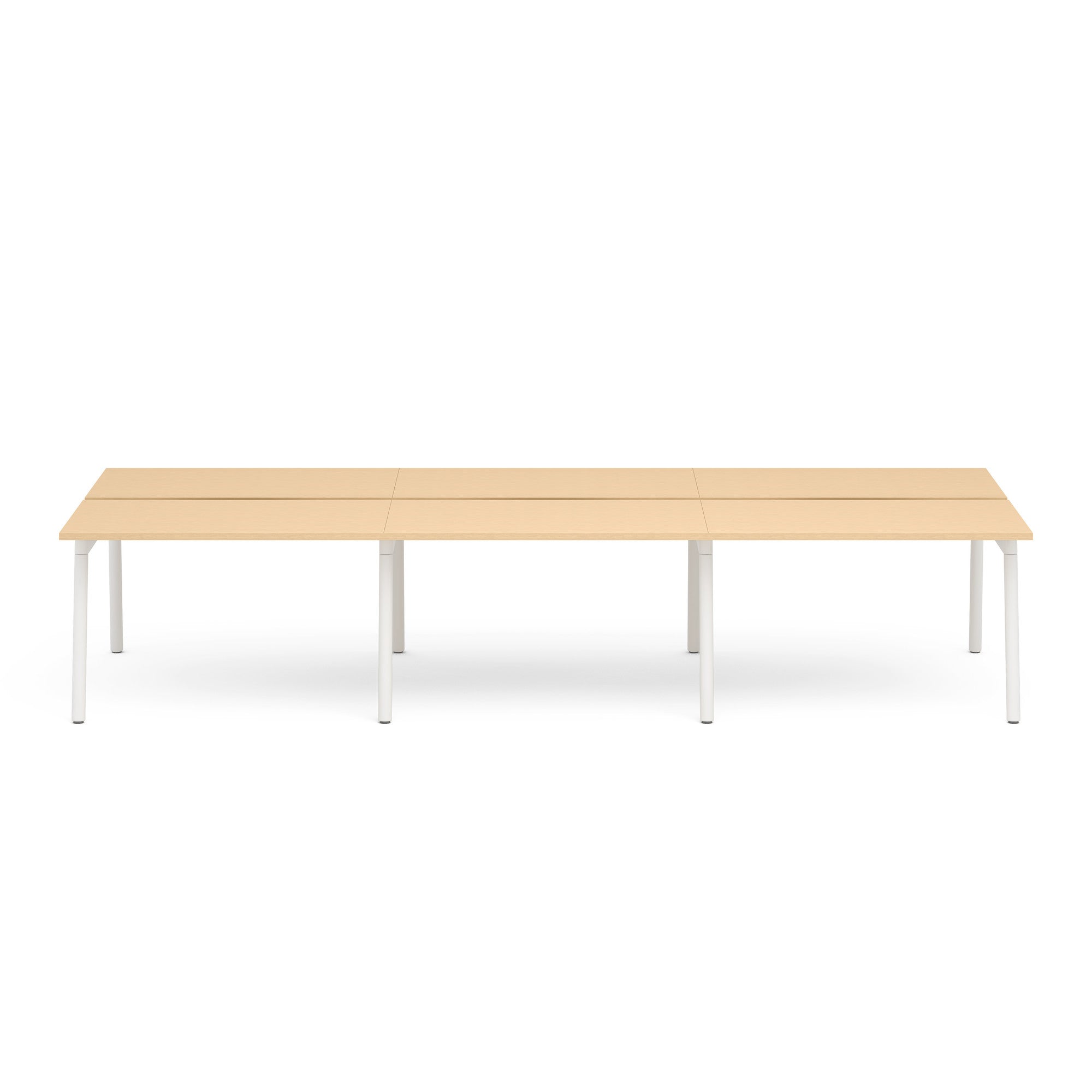 Series A Double Desk for 6 - Spacious Office & Study Table for Home or Classroom - Perfect for Collaborative Work, Group Projects & Team Meetings