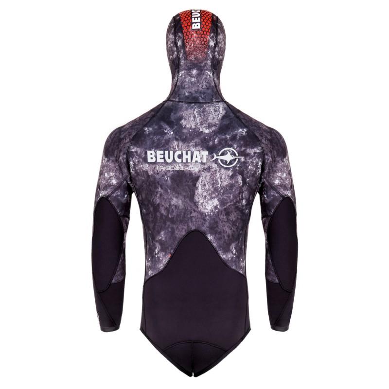 Beuchat TRIGOBLACK 7mm Neoprene Scuba Diving Wetsuit Jacket - Warm & Flexible for Cold Water Diving, Spearfishing & Snorkeling