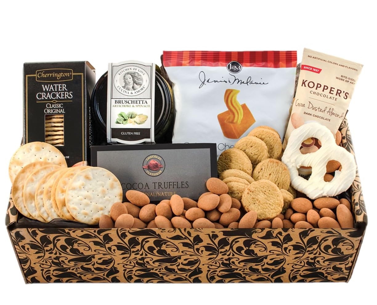 Premium Gourmet Snacks & Sweets Gift Box - Assorted Chocolates, Cookies & Candies for Holidays, Birthdays & Corporate Gifting