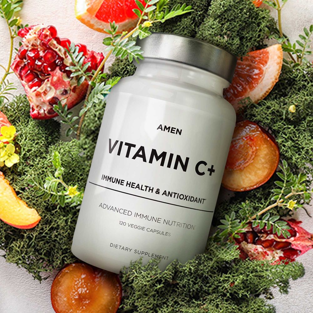 Codeage Amen Vitamin C Supplement - Premium Liposomal Vitamin C for Immune Support, Antioxidant Boost & Skin Health - Ideal for Daily Wellness, Travel & Immune Defense