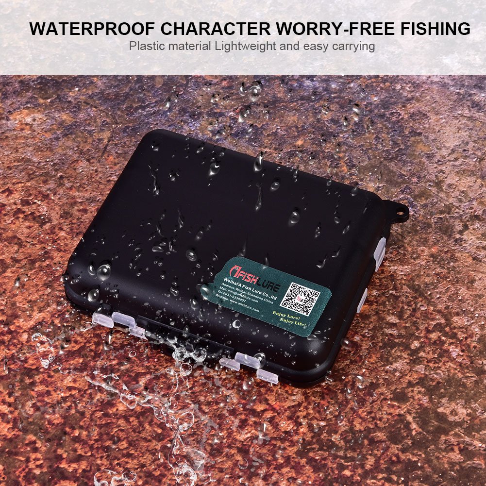 Portable Fishing Lure Tackle Box - Waterproof Bait Storage Case with Multiple Compartments for Hooks, Lures & Fishing Gear | Ideal for Freshwater & Saltwater Fishing Trips