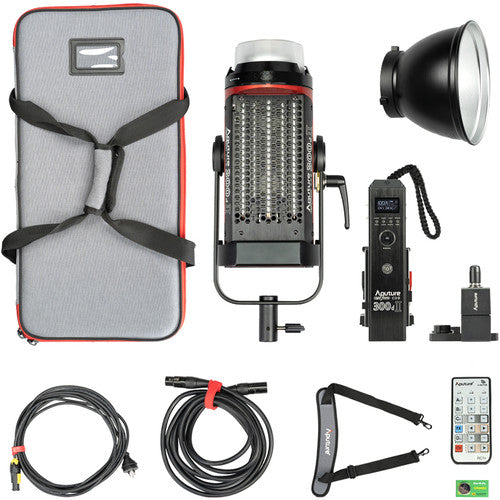 Aputure LS C300d II 300W Daylight LED Monolight with V-Mount Battery - Professional Studio Lighting for Photography & Videography