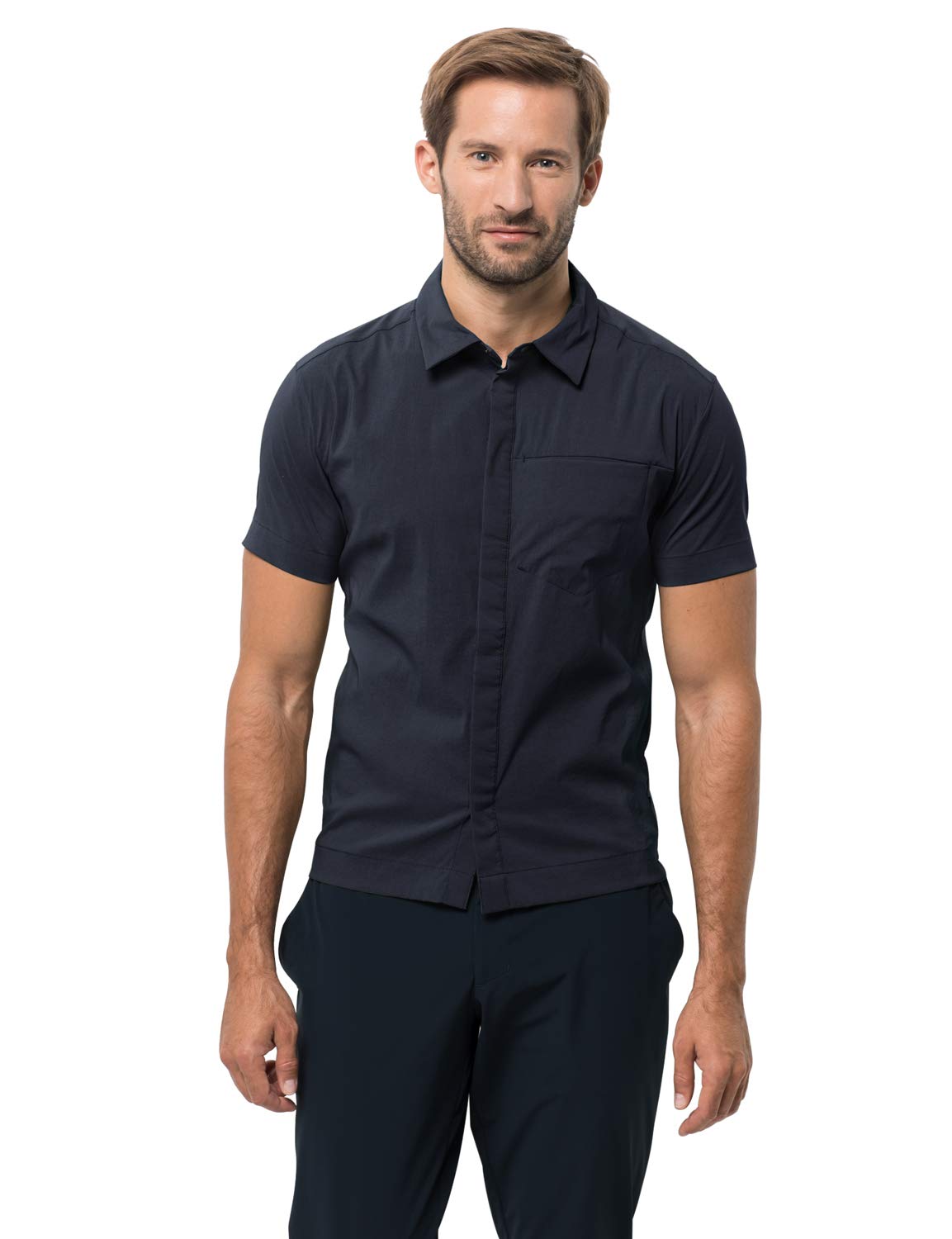 Jack Wolfskin Men's JWP Shirt - Lightweight Outdoor Hiking Shirt with UPF Protection (Size M) - Perfect for Camping, Backpacking & Adventure Travel