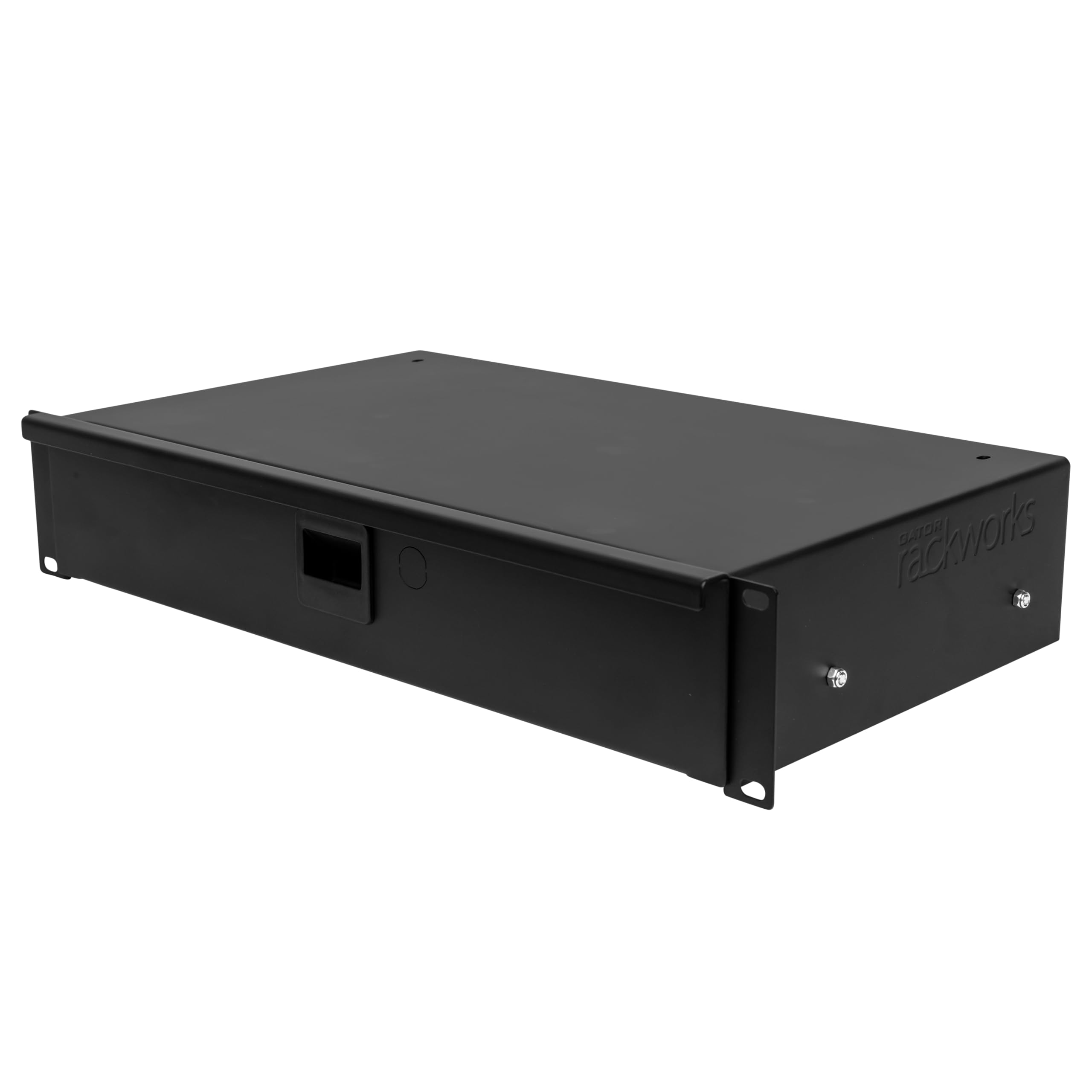 Gator GRW-DRWSH2 2U Shallow Rack Drawer - Perfect for Studio Equipment & Audio Gear Organization | Compact Storage Solution for Mixers, Interfaces & DJ Gear