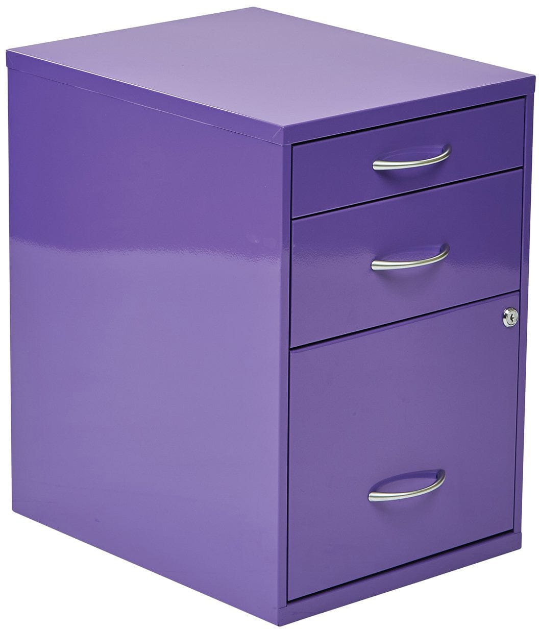 Office Star 22-Piece Colorful Pencil Set with Storage Box & File Cabinet - Perfect for School, Office & Home Organization