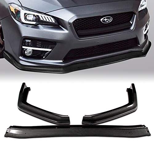 2015-2020 Subaru WRX STI Sedan Front Bumper Lip Spoiler - CS-Style Carbon Fiber Body Kit Splitter for Enhanced Aerodynamics & Sporty Look | Perfect for Street Racing & Car Shows