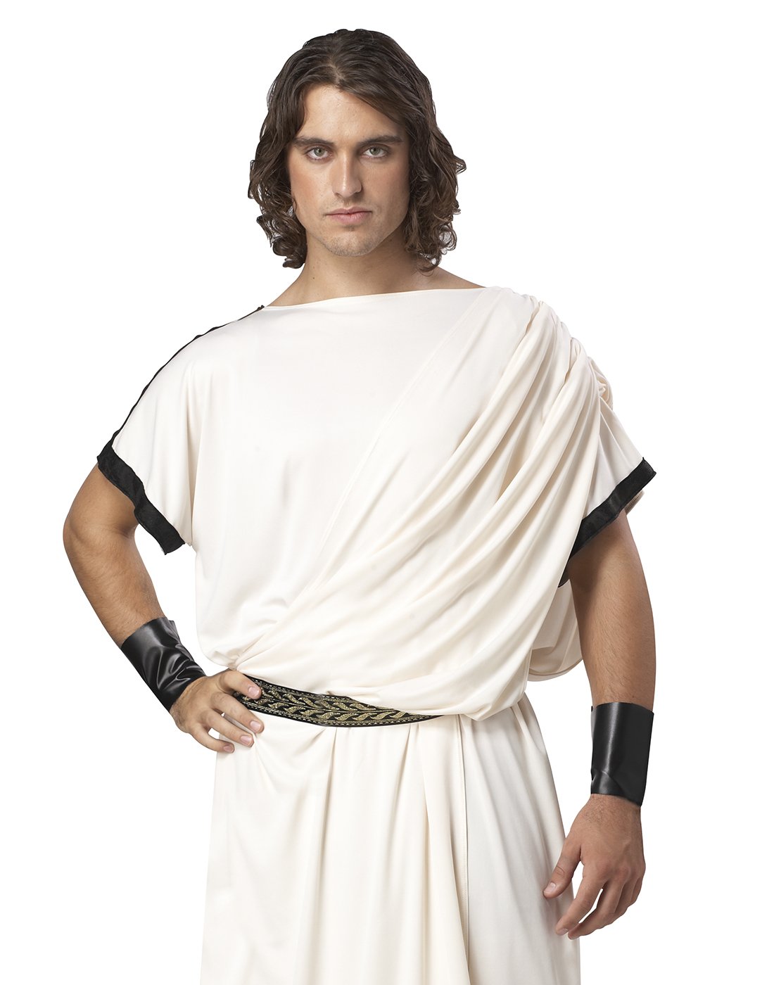 Premium Men's Roman Toga Costume - Authentic Greek God Halloween Outfit for Parties & Cosplay