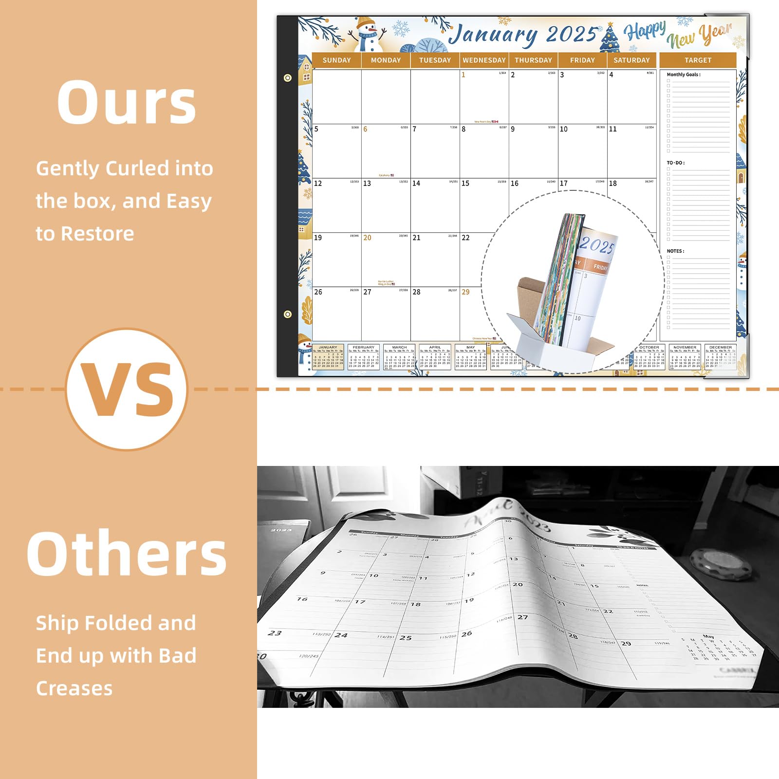 Ospelelf 2025-2026 Large Monthly Desk Calendar - 22