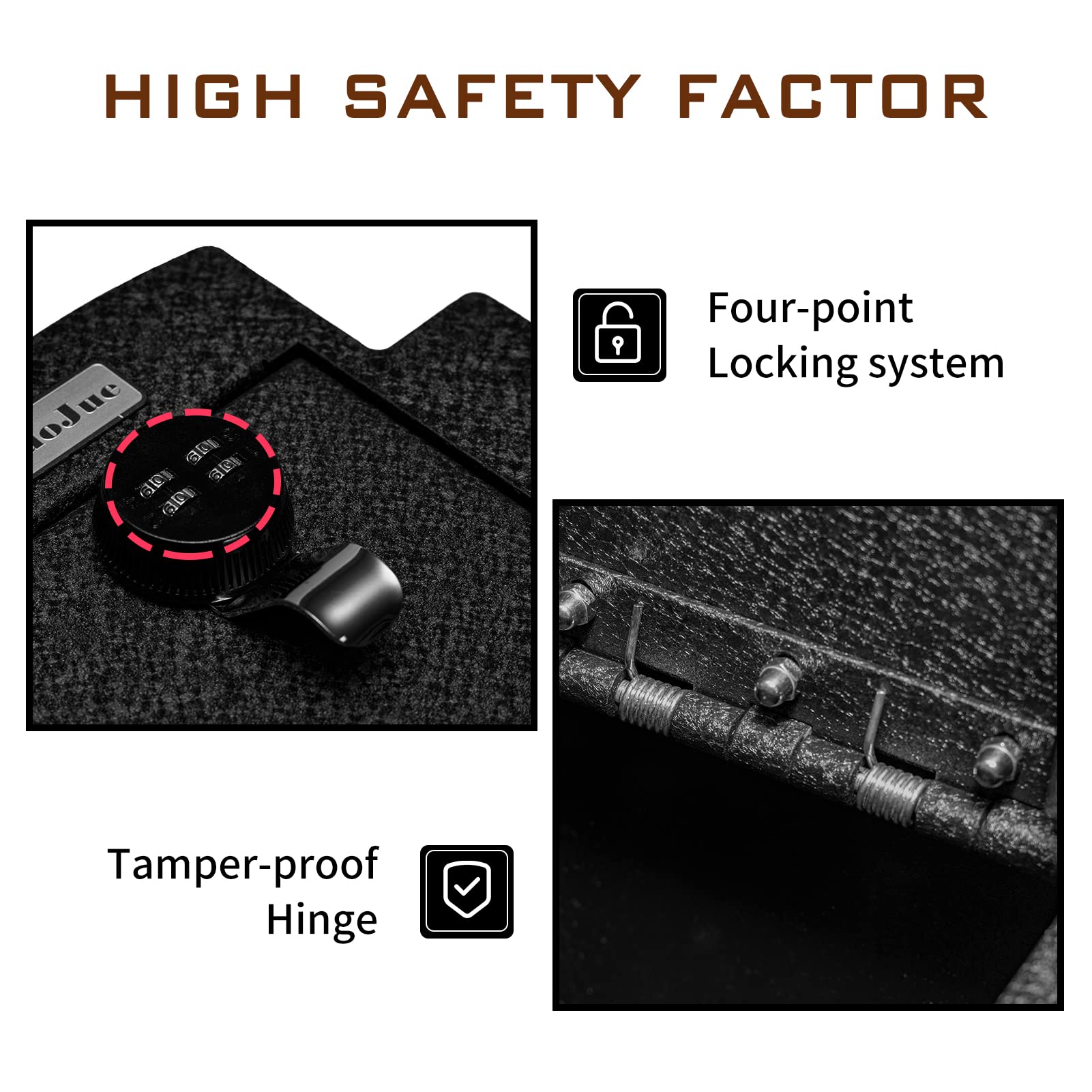 **Lockable Gun Safe Box for 2005-2015 Toyota Tacoma - 4-Digit Combination Lock, Secure Center Console Organizer - Perfect for Vehicle Storage & Firearm Safety**