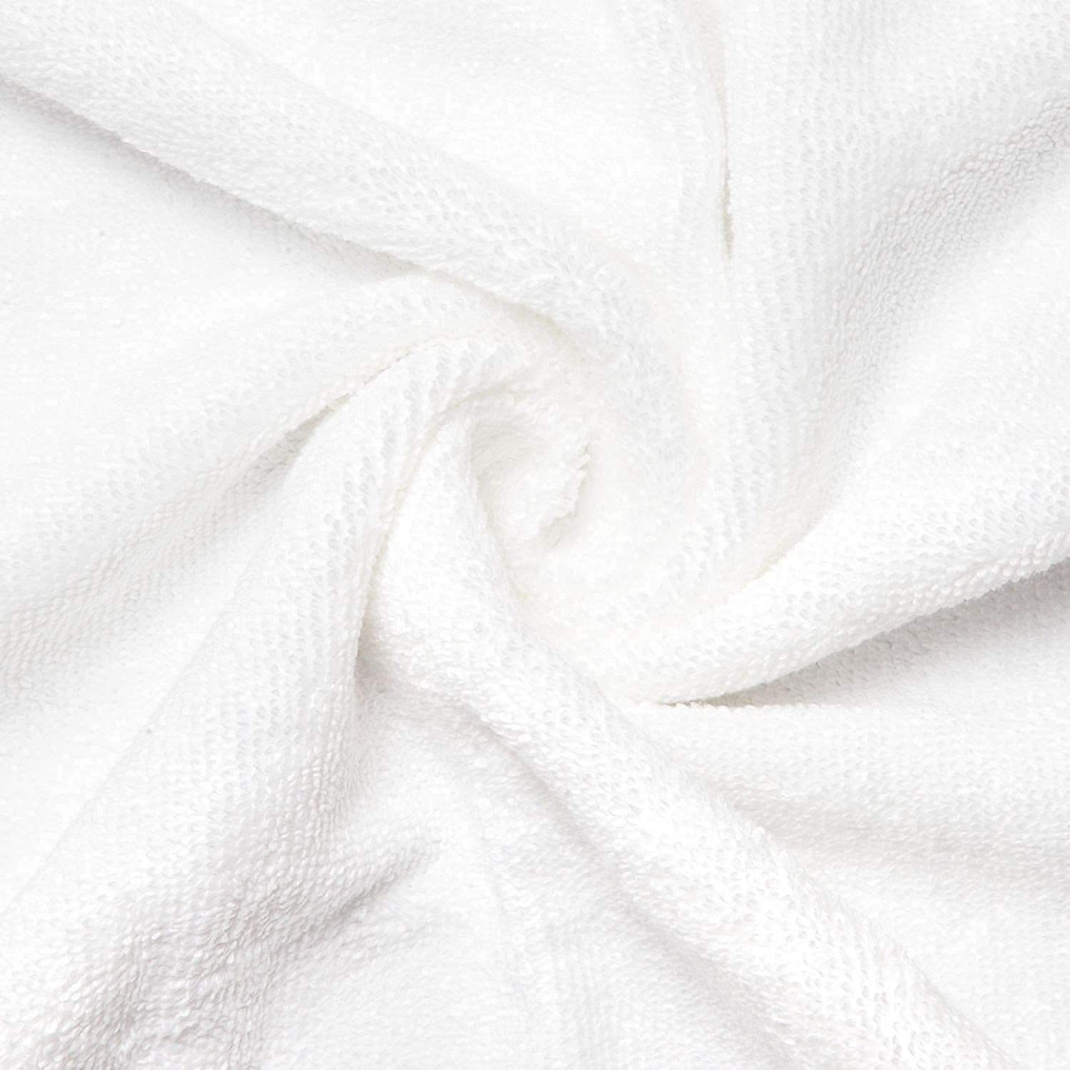 Premium 100% Cotton Face Hanky & Handkerchief Set - Ultra Soft 300 GSM K.S. Collection Silverline - 10 Pack (10x10 Inch, Solid White) for Daily Use, Travel & Gentle Facial Care