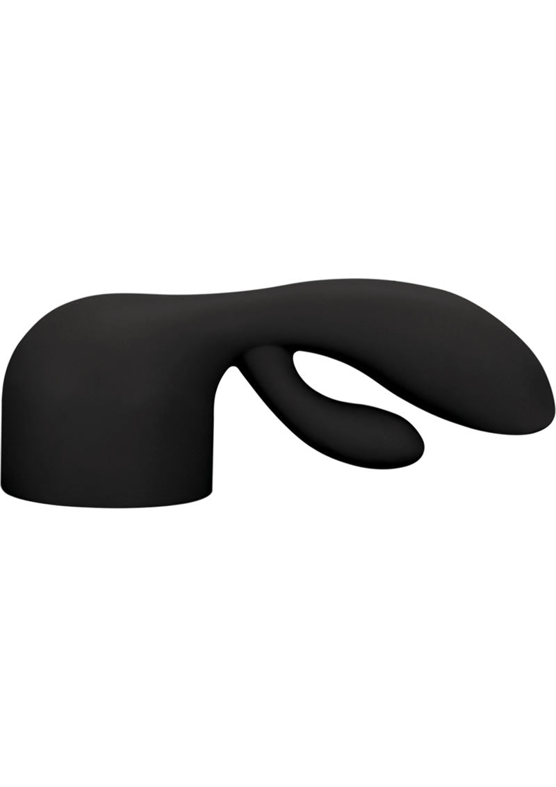 Bodywand Rabbit Wand Silicone Attachment - Black | Premium G-Spot & Clitoral Stimulator for Women | Perfect for Couples Play & Solo Pleasure