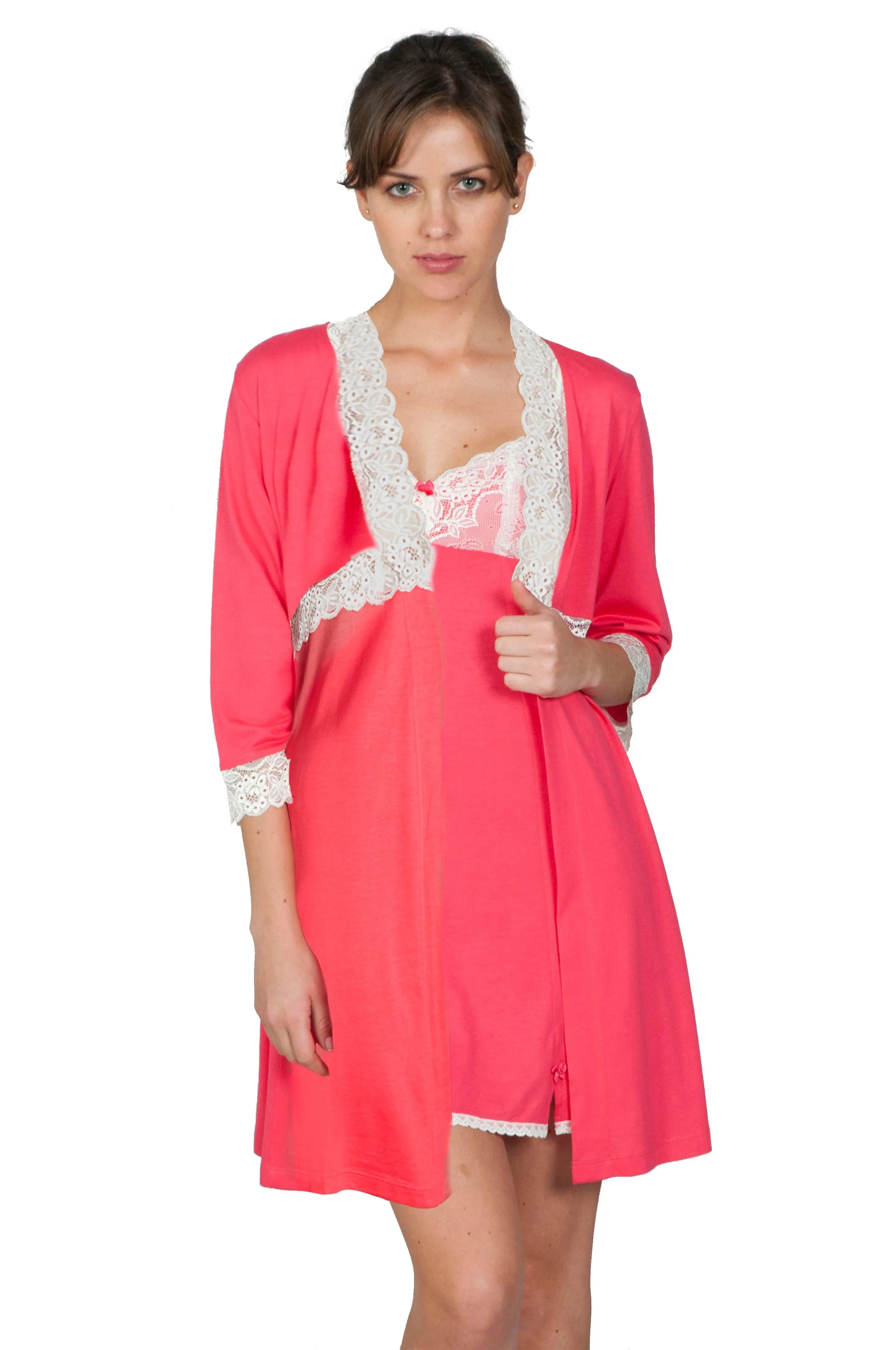 Giselle Short Robe - Soft & Lightweight Kimono Style Loungewear for Women | Perfect for Spa, Yoga & Relaxation at Home