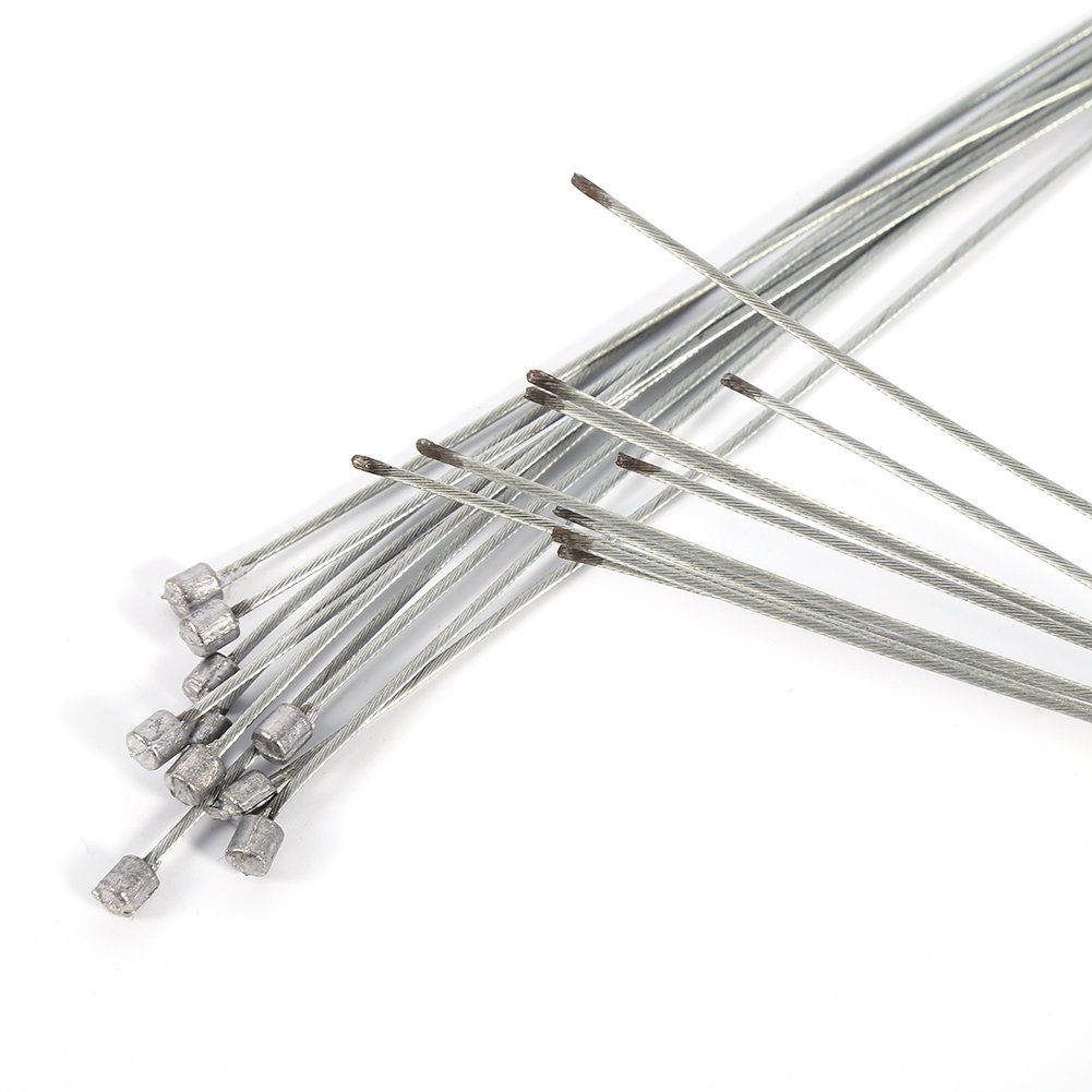 Premium 10pcs Bike Derailleur Shift Cables for Road & Mountain Bikes - High-Quality Inner Gear Shift Cables for Smooth Bicycle Repair & Maintenance - Perfect for Cycling Enthusiasts & Professional Mechanics
