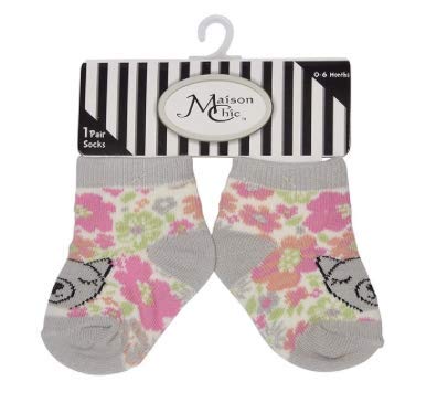 Maison Chic Mia the Cat Socks - Cute Animal Print Crew Socks for Women & Girls - Perfect for Gifts, Cosplay & Casual Wear