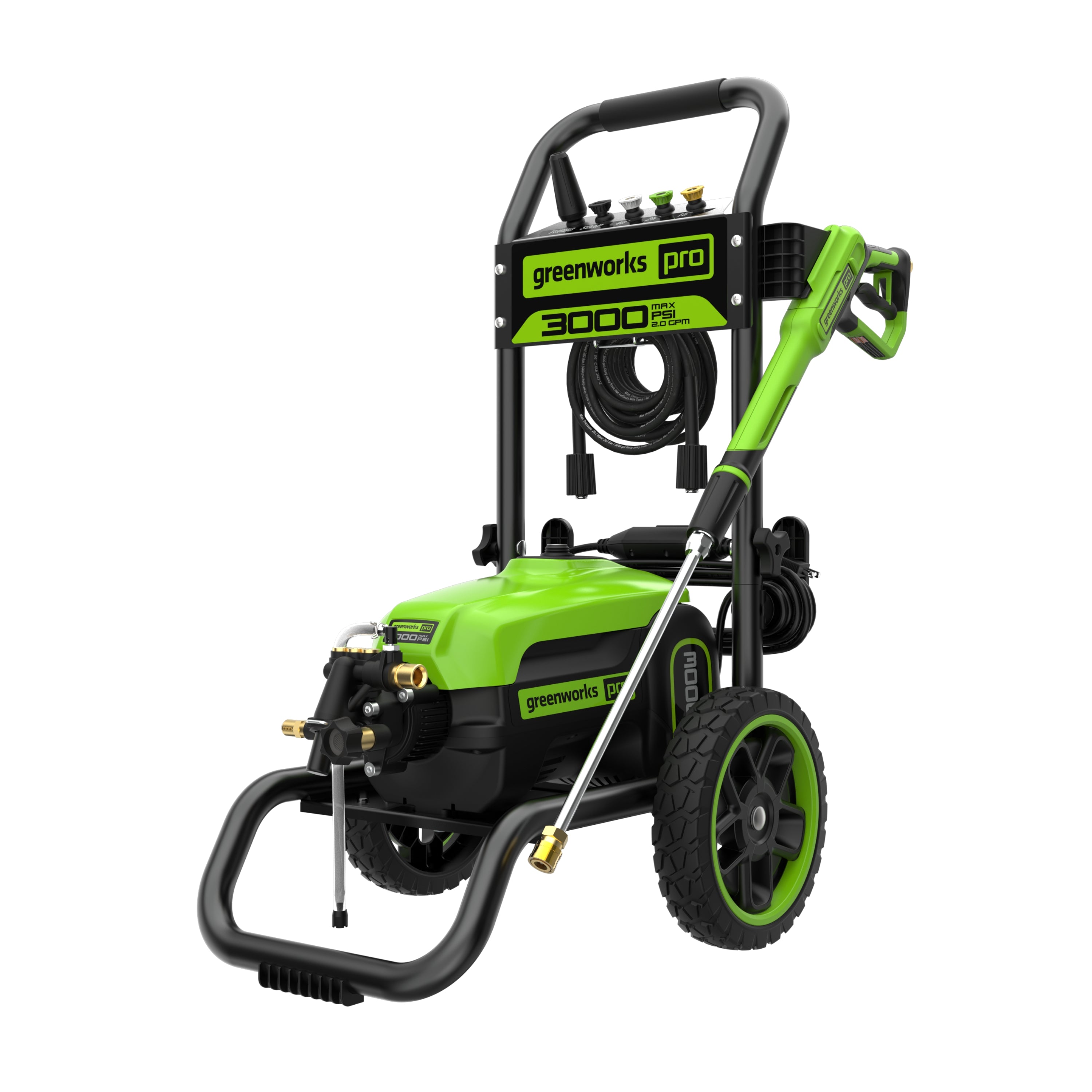 3000 PSI Electric Pressure Washer - High Power Vertical Cleaner for Driveways, Decks, and Outdoor Surfaces