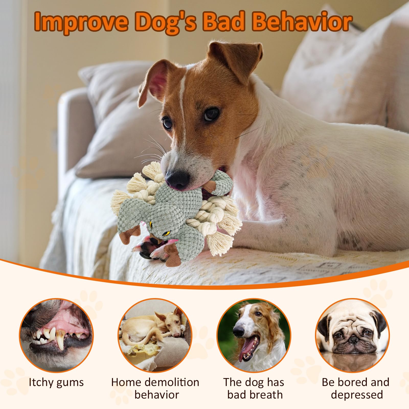 Squeaky Dog Toys for Small, Medium & Large Dogs - Interactive Scorpion Chew Toy to Keep Pets Busy & Entertained | Perfect for Playtime, Training & Teething Relief