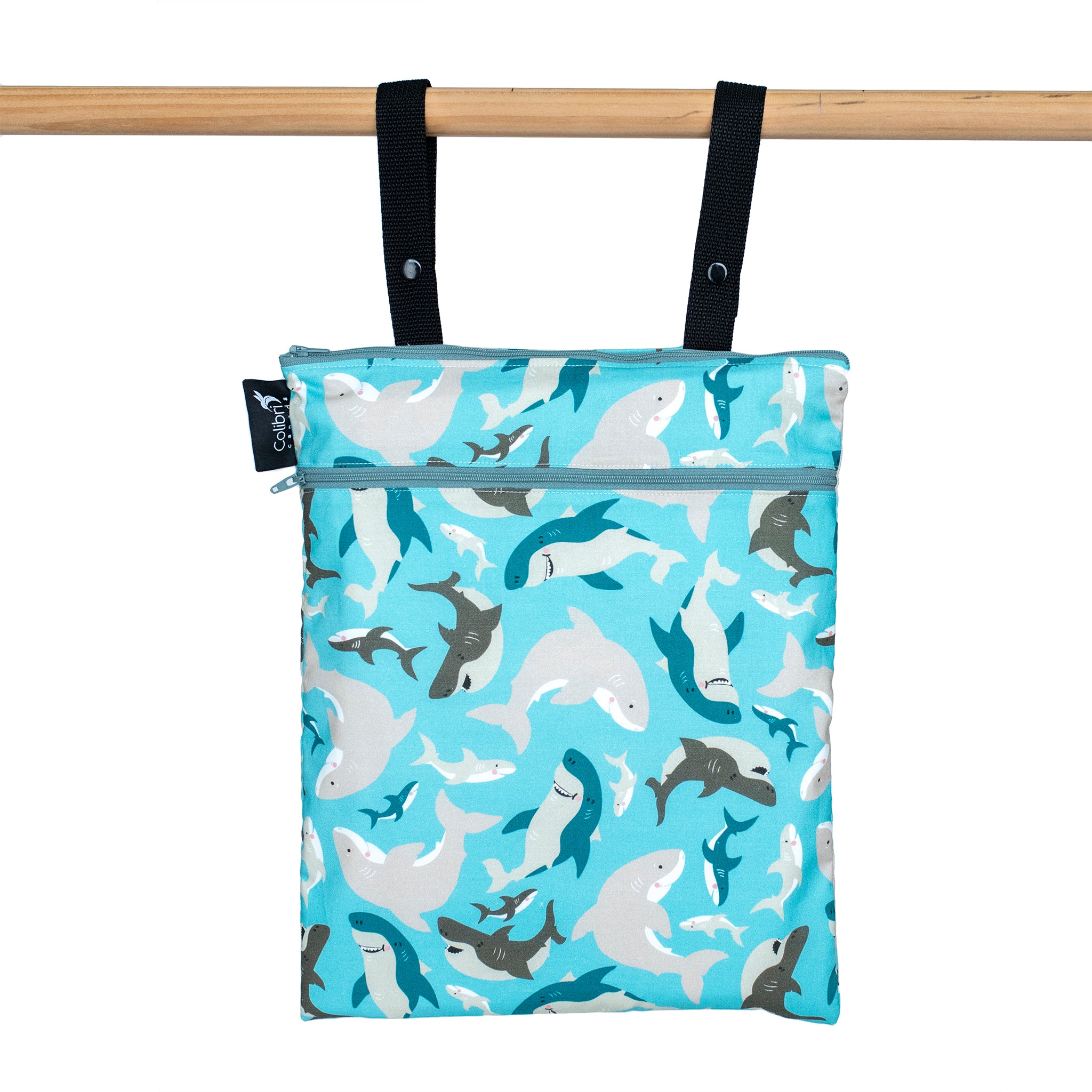 Colibri Double Duty Wet Bag - Reusable Waterproof Pouch for Swimsuits, Diapers & Gym Clothes | Perfect for Beach, Pool & Travel Accessories