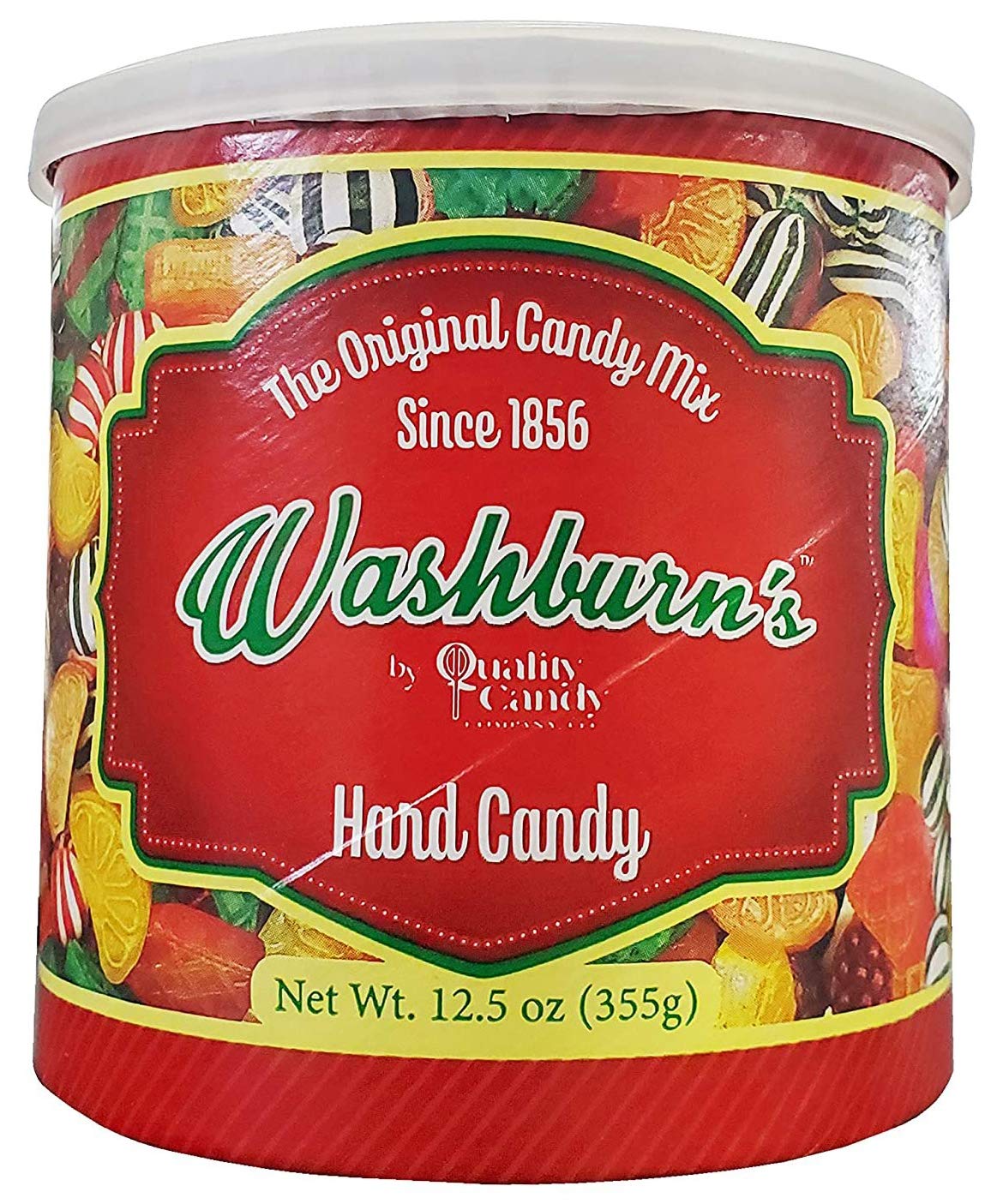 Washburn's Hard Candy 12.5oz - Classic Assorted Flavors Bulk Candy for Parties, Gifts & Office Treats | Old-Fashioned Sweets for Holidays & Everyday Snacking