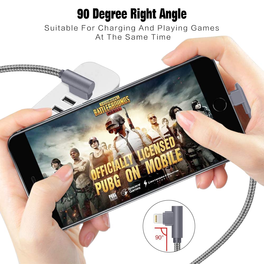 3-Pack 10FT iPhone Fast Charger Cable - USB to Lightning Nylon Braided Cord for iPhone 14/13/12/11/XS/XR/8/7/6 - Long Durable Charging Cable for Home, Office & Travel