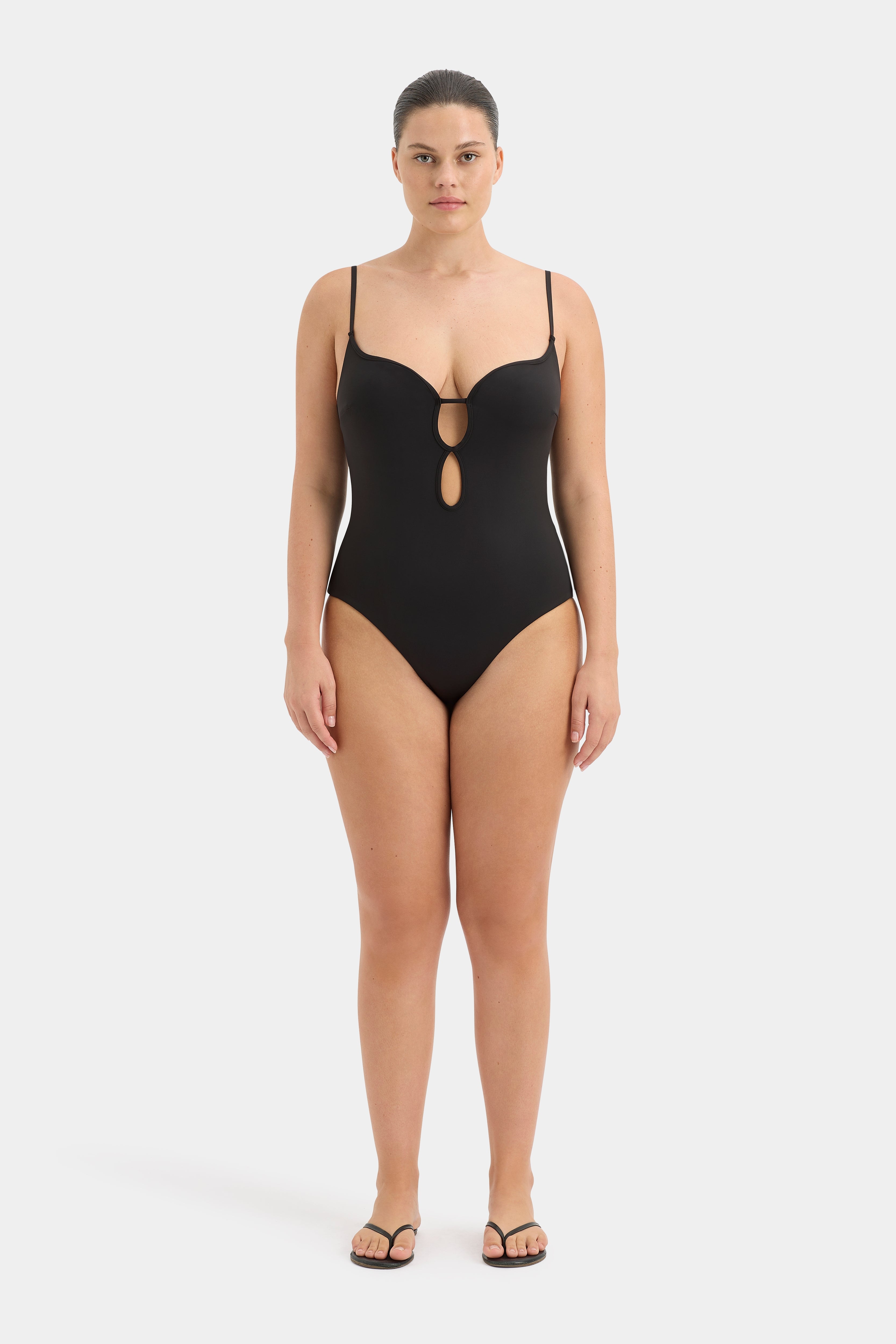 Renata Keyhole One Piece Swimsuit - Sexy High Cut Monokini Bathing Suit for Women - Perfect for Beach, Pool, and Summer Vacations