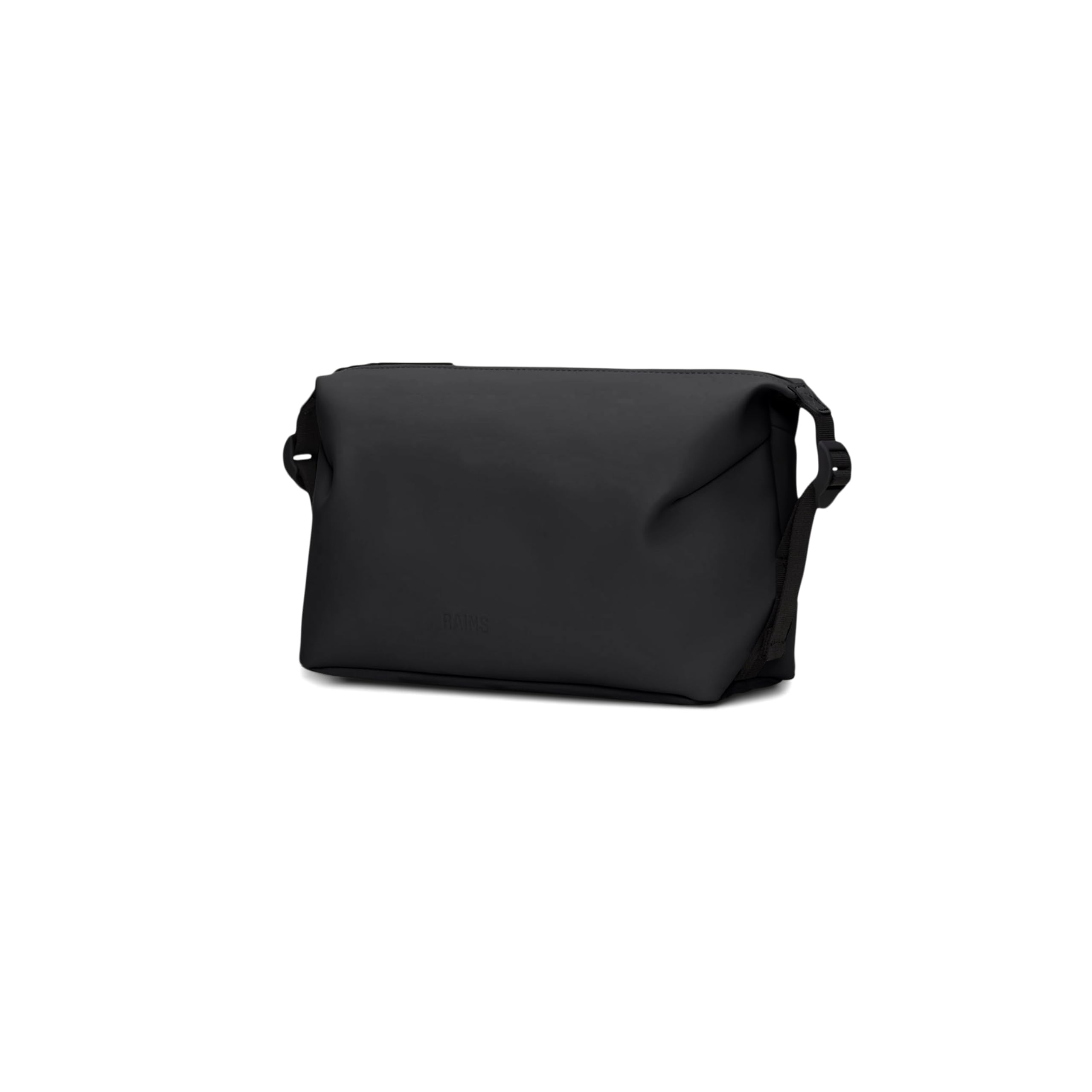 RAINS Hilo Waterproof Toiletry Bag for Travel - Black Cosmetic & Shower Organizer for Men & Women - Perfect for Camping, Gym, Business Trips & Weekend Getaways