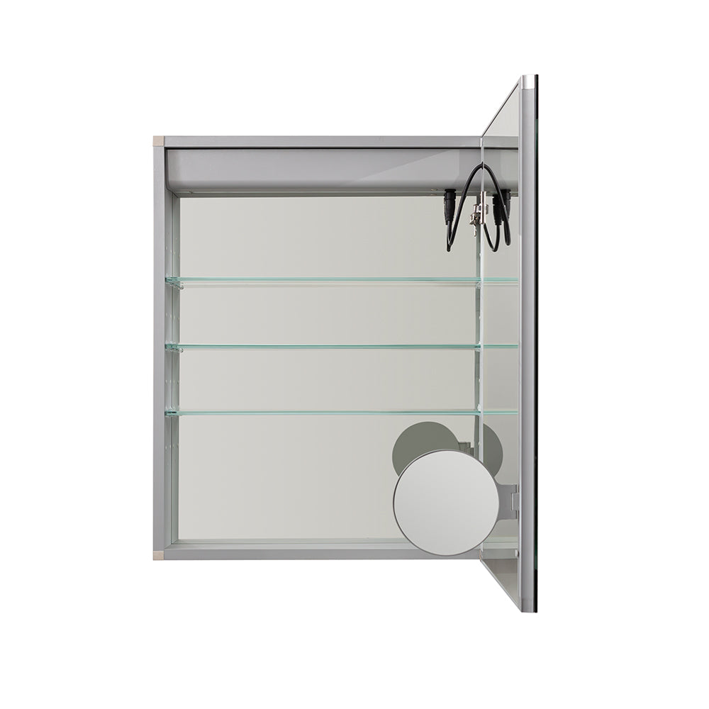 Aquadom Royale Basic Q 24x30 Right or Left Hinge LED Lighted Bathroom Medicine Cabinet - Perfect for Modern Homes & Spa-Like Retreats