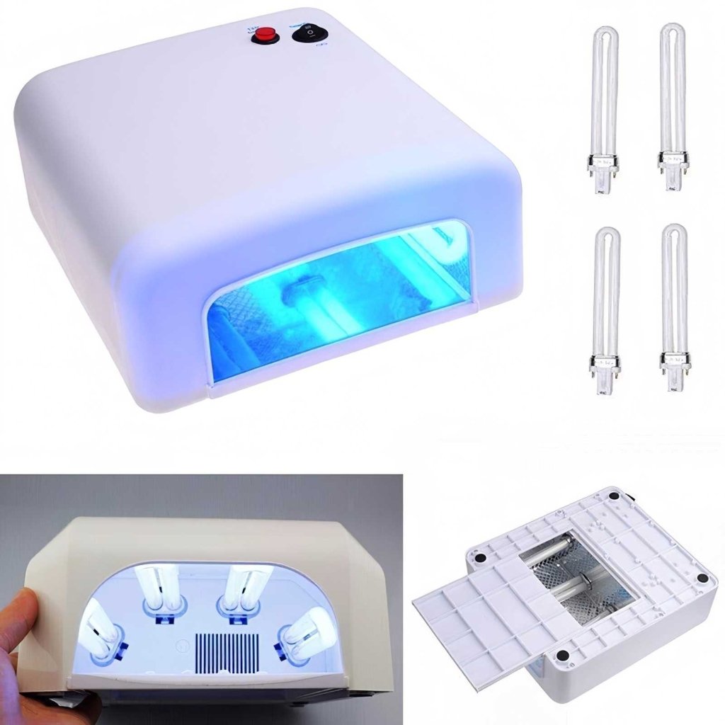 36W UV LED Nail Lamp for Gel Polish Curing - Professional Fast Drying UV Light for Manicure Pedicure, UV Glue Dryer Machine - Perfect for Home Nail Salon & DIY Nail Art