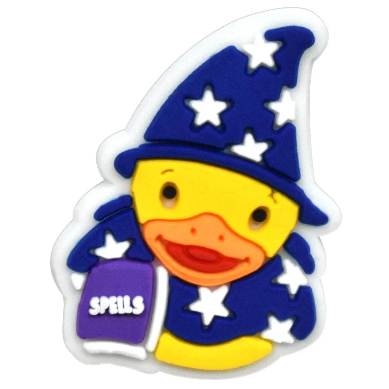 Duck Shoe Charms for Crocs & Sandals - Cute Decor Pins for Kids, Boys, Girls, Men & Women - Perfect for Clogs, Jeans & Buckle Shoes - Fun Accessories for School, Parties & Everyday Wear