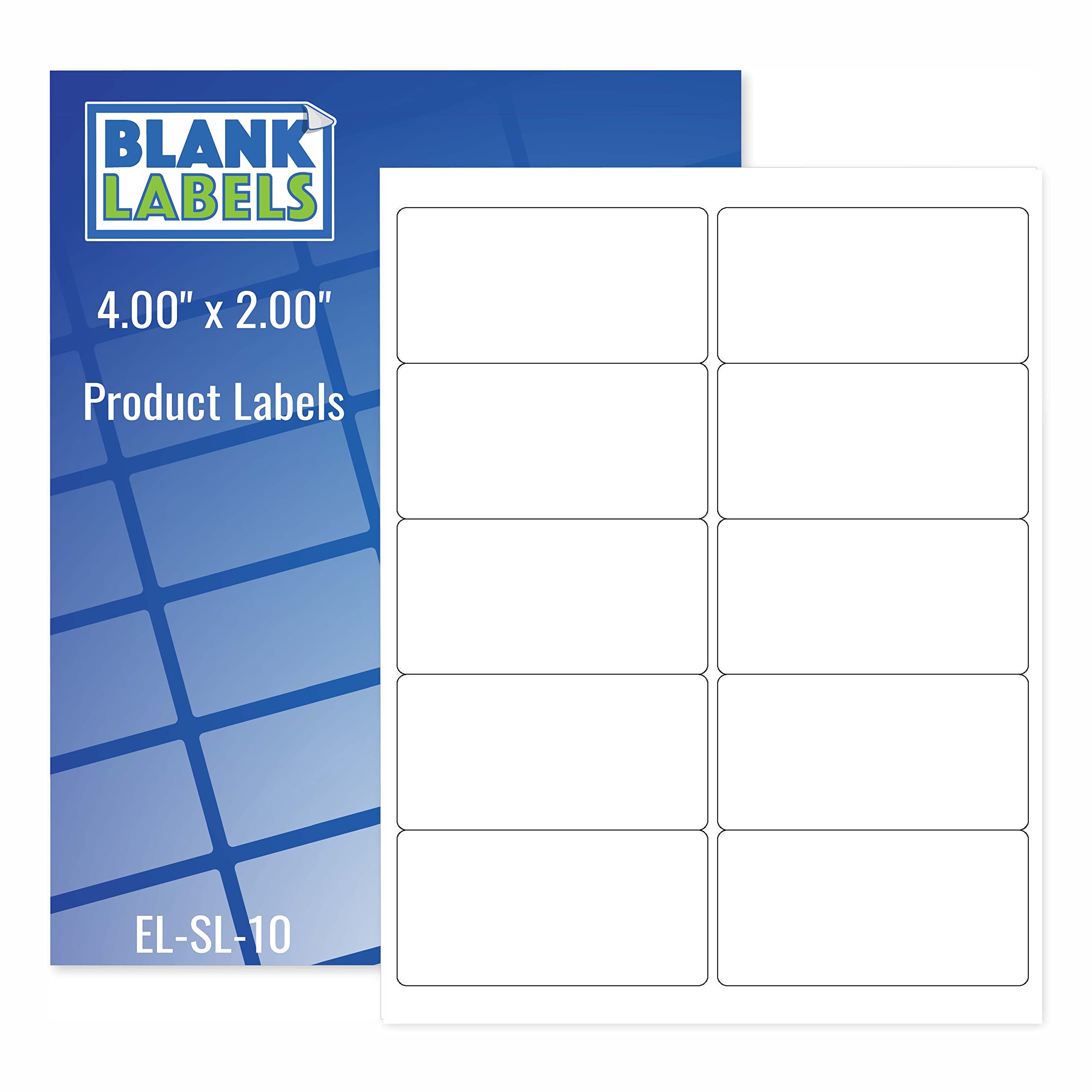 Barcode Product ID FBA Shipping Labels - 4x2 Inch, 10 Per Page (2000 Sheets) - Compatible with Inkjet & Laser Printers, Easy Peel Adhesive - Made in USA - Perfect for Amazon FBA, eBay & E-commerce Shipping