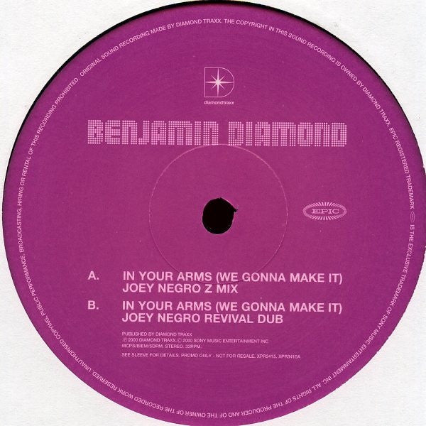 Benjamin Diamond - In Your Arms (We Gonna Make It) 12