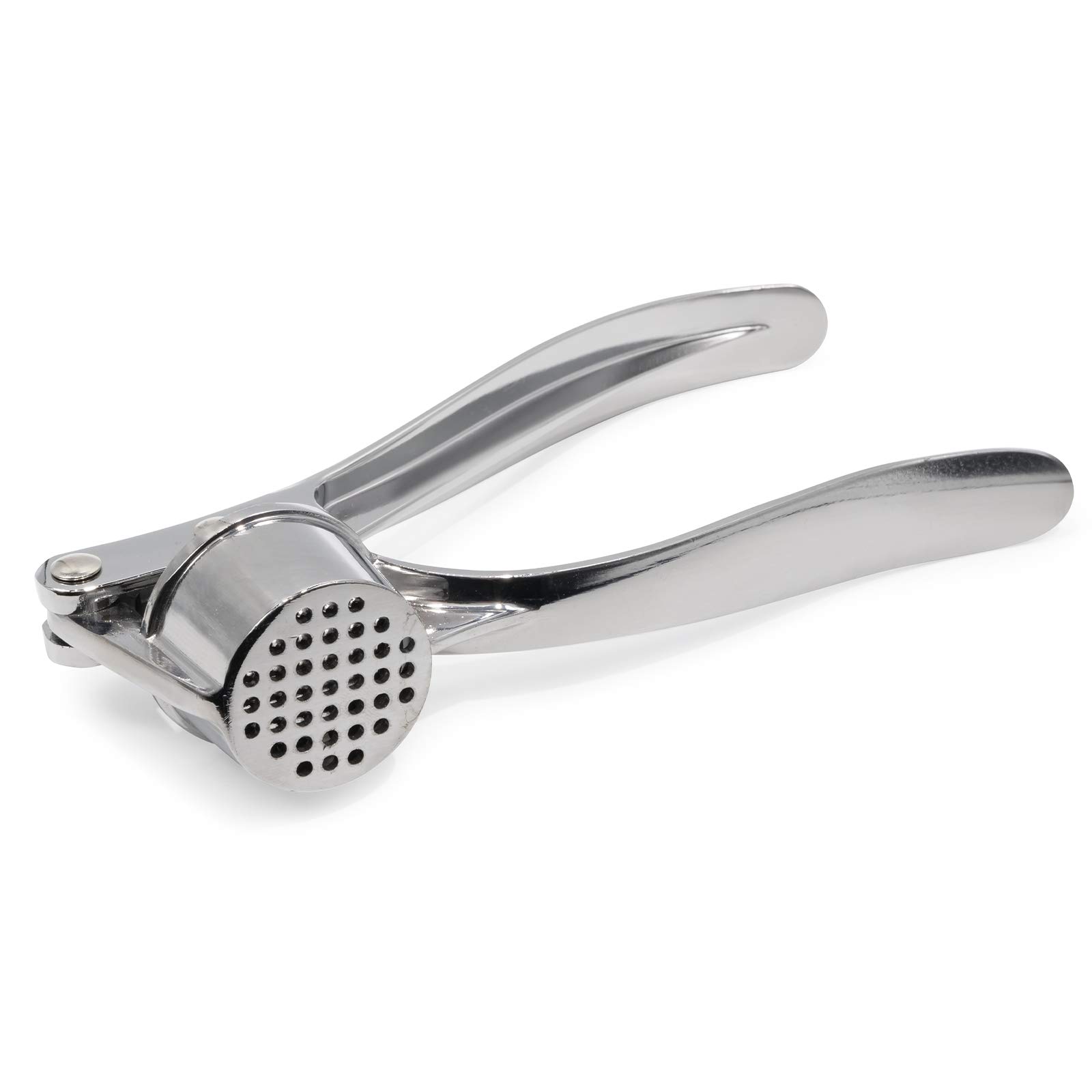 Premium Stainless Steel Garlic Press - Professional Heavy Duty Garlic Crusher & Ginger Mincer - Easy Squeeze Design, Dishwasher Safe - Perfect for Cooking, Baking & Meal Prep - Ideal for Home Chefs & Professional Kitchens
