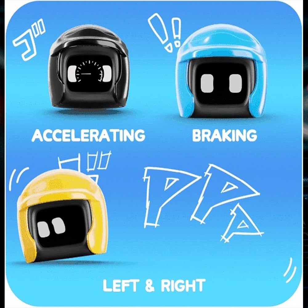 Interactive Poki Car Robot - Smart Dashboard Companion with 50+ Animations & Voice Control | Fun AI Pet for Kids & Adults | Perfect for Road Trips, Gifts & Car Decor (Pink)