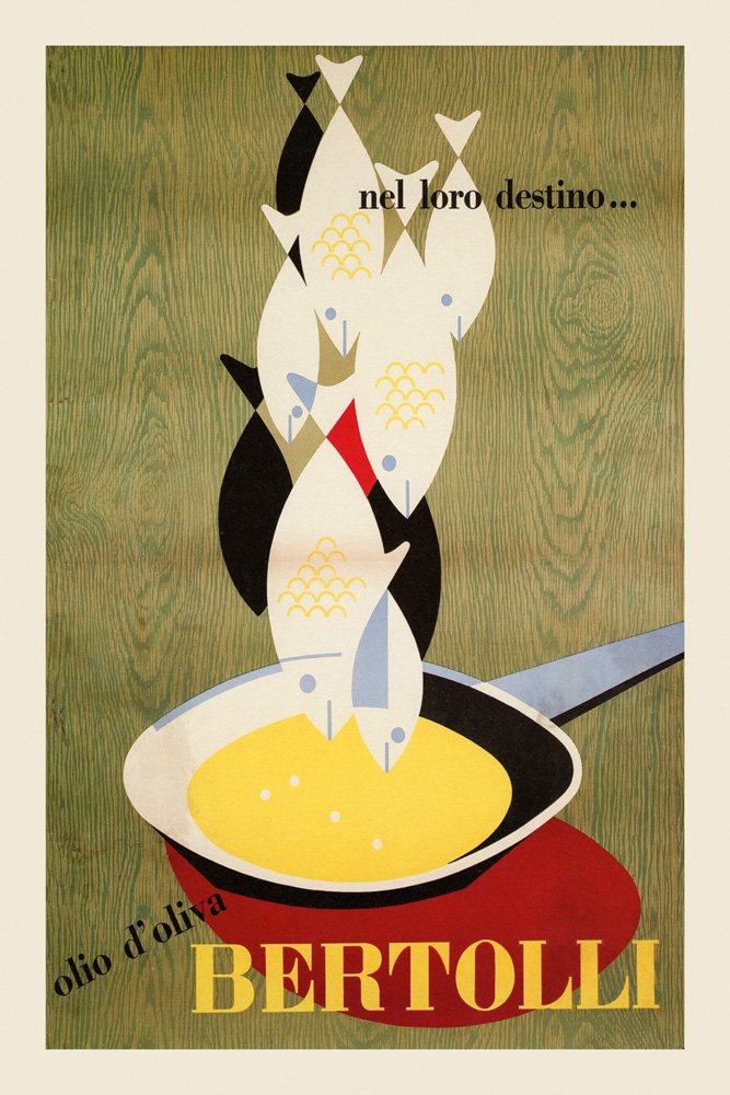 Bertolli Italian Olive Oil Vintage Poster - 12
