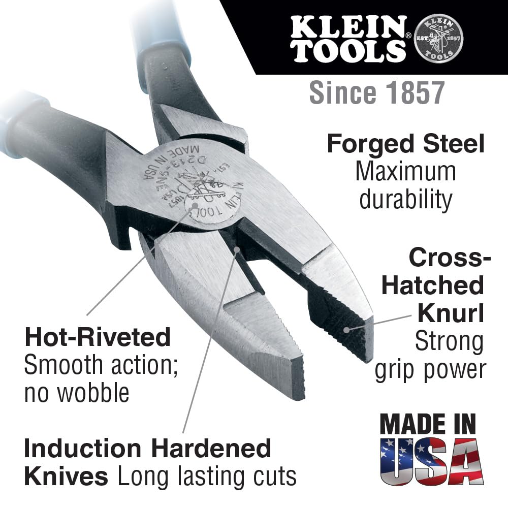 Klein Tools 80006 6-Piece Trim-Out Kit with Leather Pouch for Electricians & Carpenters