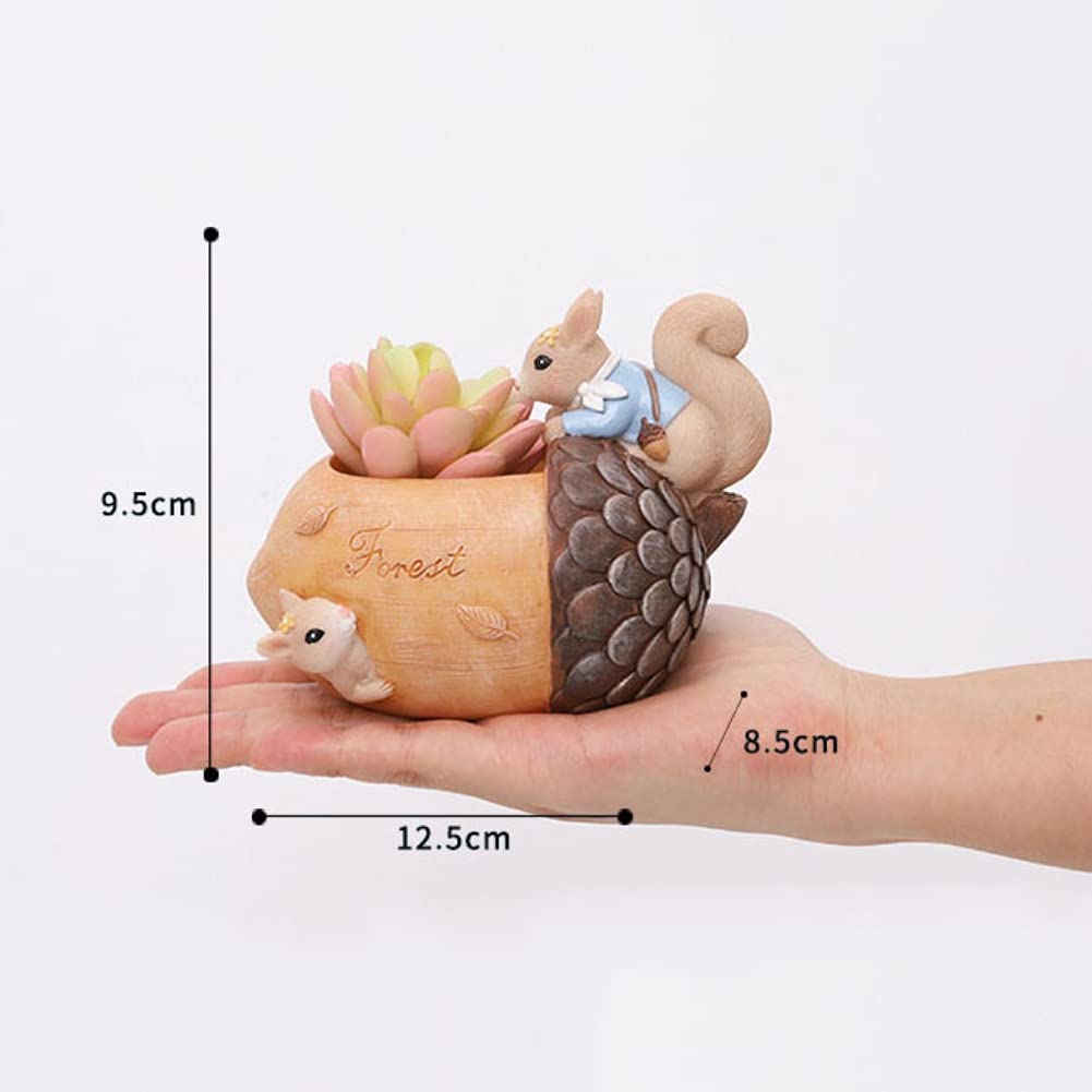 Cute Animal Shaped Succulent Planter Pots - Panda, Fox, Cow, Elephant, Sheep & Zebra Mini Flower Pots for Cactus & Plants | Perfect for Home & Office Decor, Desk Decorations, Gift Ideas & Indoor Gardening