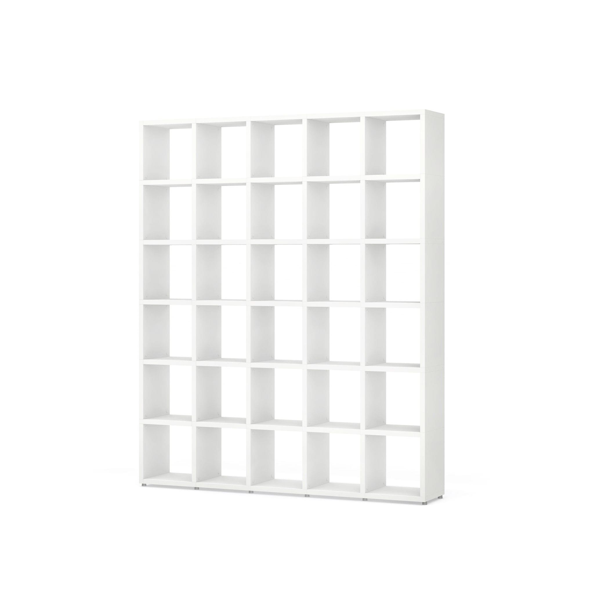 BOON Cube Storage Shelf Organizer - 5x6 Grid Square Bins for Home & Office Organization - Perfect for Toys, Books, and Clutter Control
