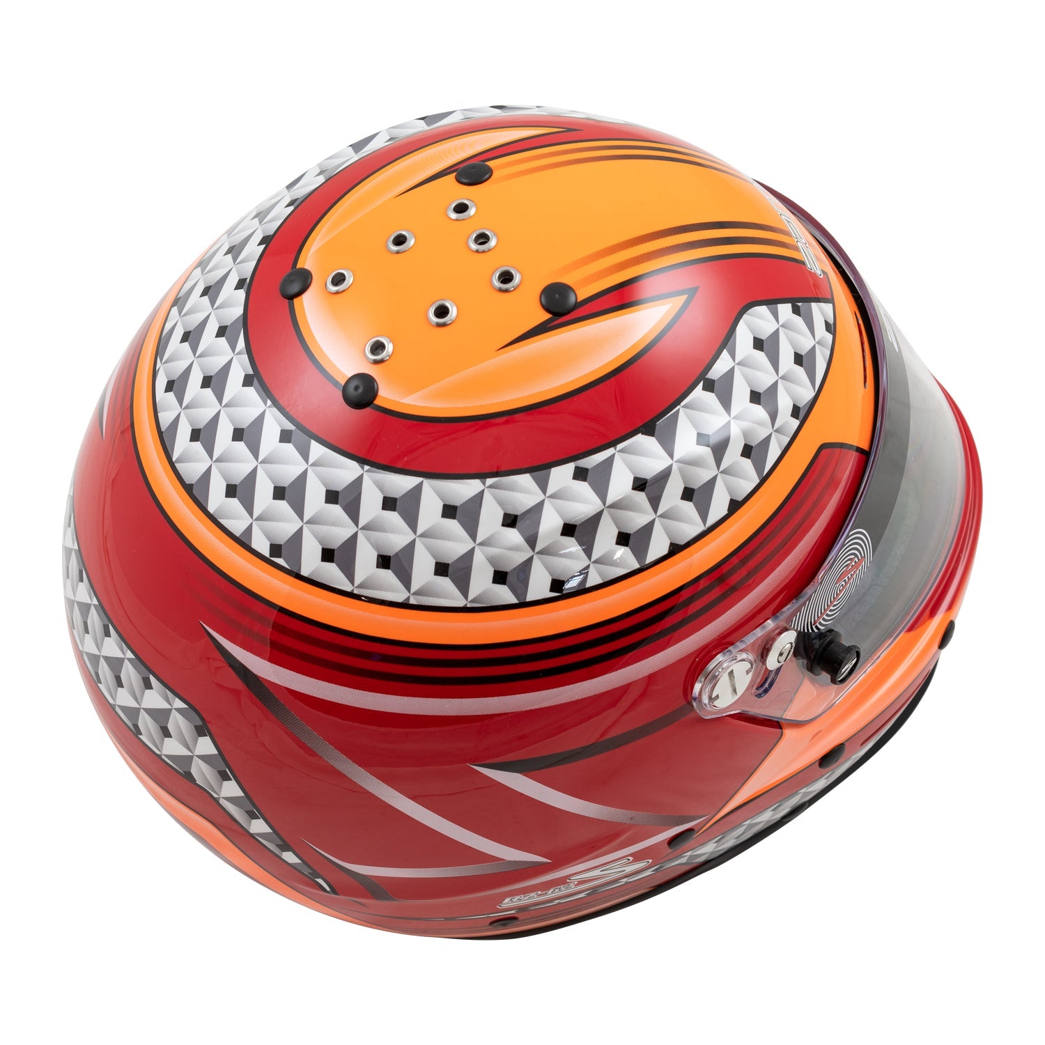 Zamp RZ 62 Aramid Graphic Snell SA2020 Racing Helmet - Lightweight Motorcycle Racing Helmet for Track & Street Use - Perfect for Motorsports, Auto Racing & High-Speed Performance Driving