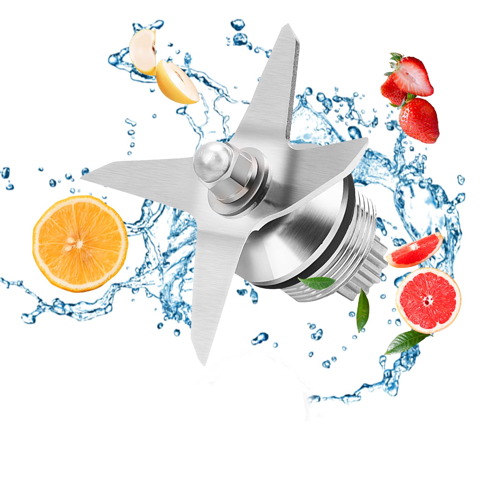 Premium Stainless Steel Wet Blender Blade Replacement for Vitamix 5200 Series - Compatible with 32oz & 64oz Containers - Durable Ice Crushing Blades for Smoothies, Soups & Kitchen Prep