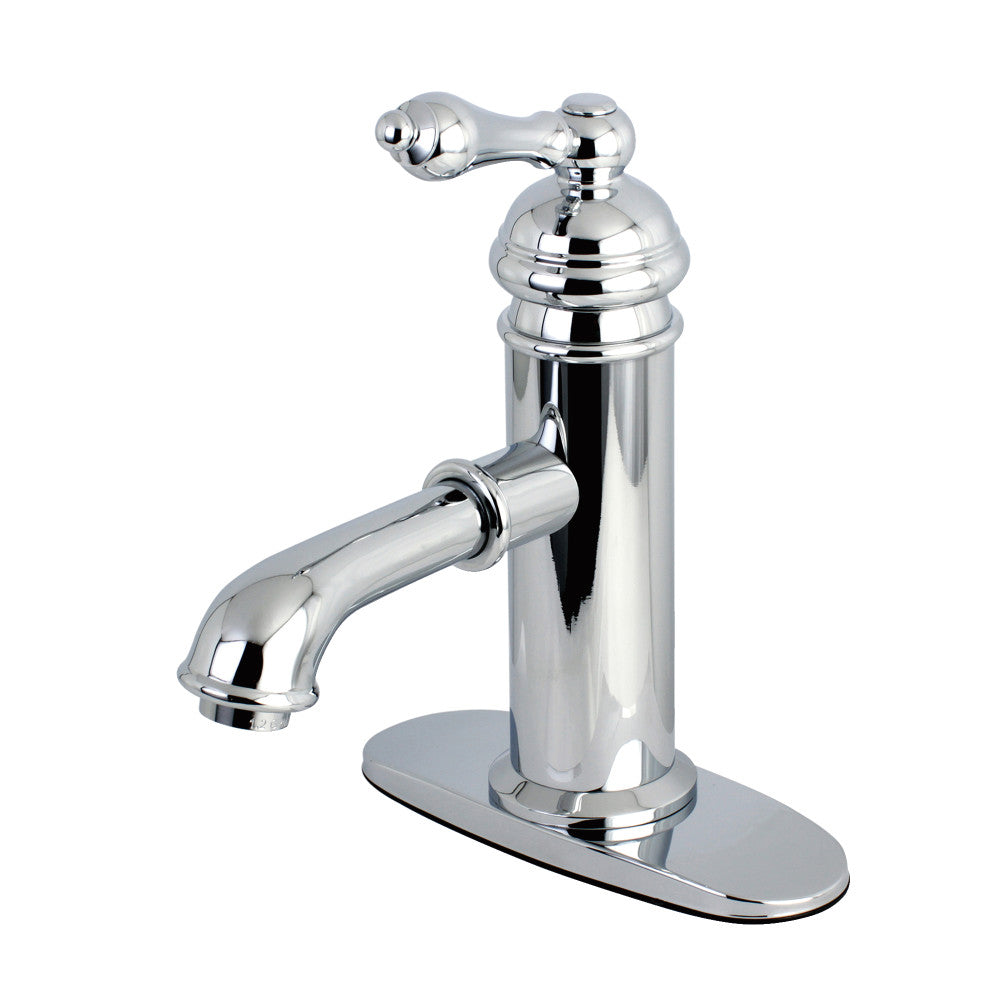 Classic Single Handle Bathroom Sink Faucet - Modern Waterfall Spout for Vanity, Powder Room & Guest Bath Installation