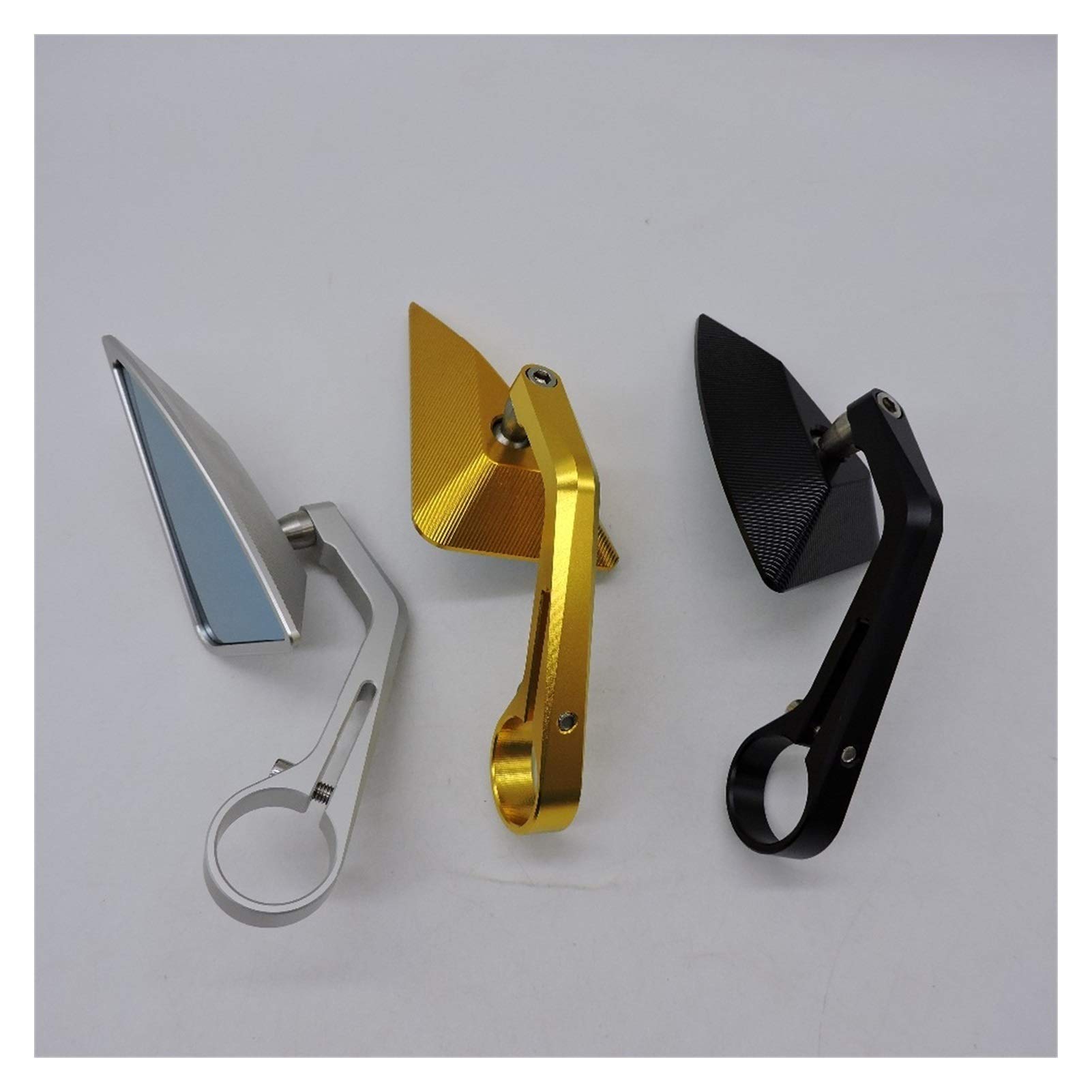 Premium CNC Aluminum Universal Rearview Mirrors for Motorcycles, Scooters & Street Bikes - Enhanced Safety & Wide-Angle Visibility for Urban Commuting & Highway Riding